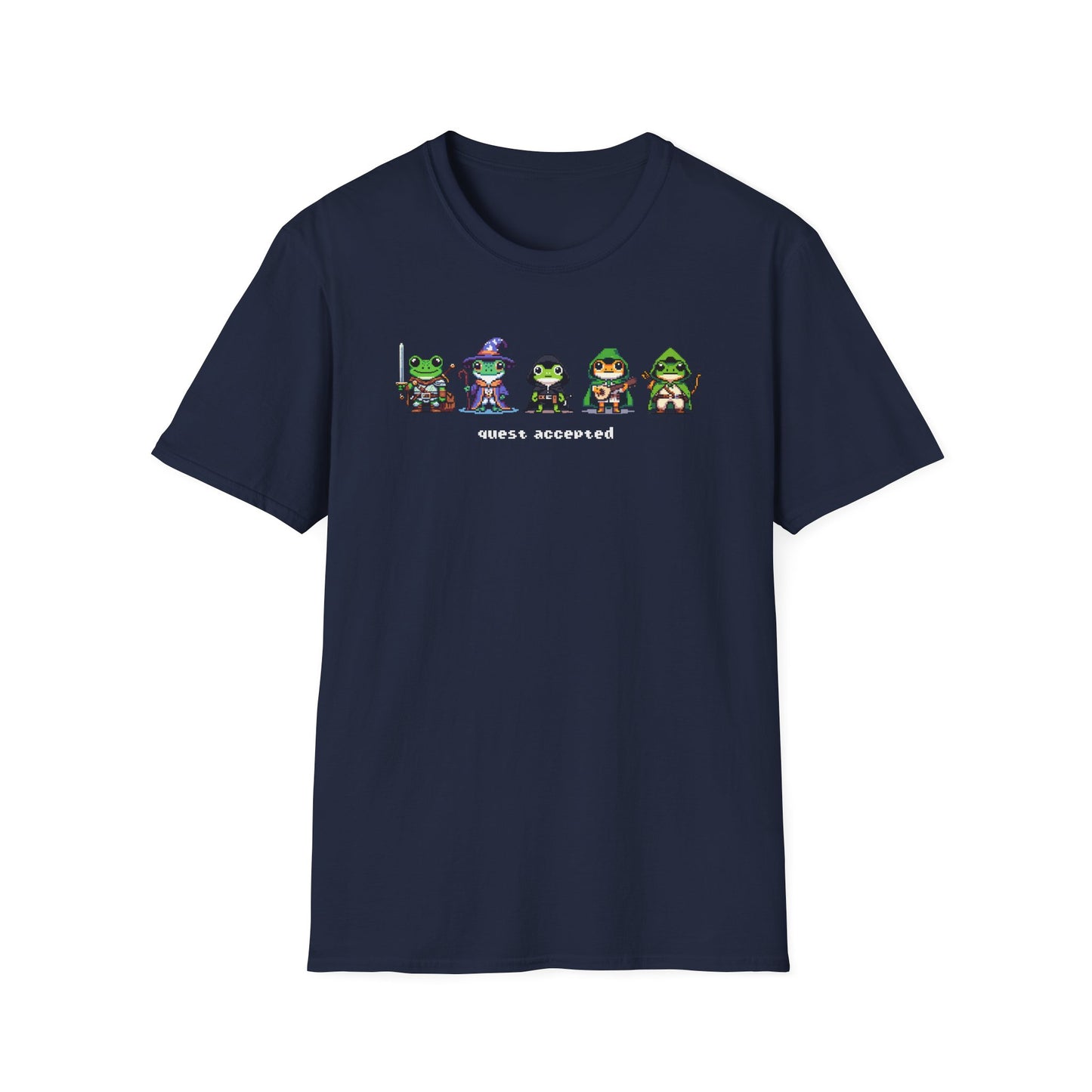 Frog Quest Accepted T-Shirt, Gamer Frog Shirt, Pixel Frog Tee, RPG Frog Shirt, Fantasy Frog Shirt, Funny Gaming Tee, Frog Lover Gift