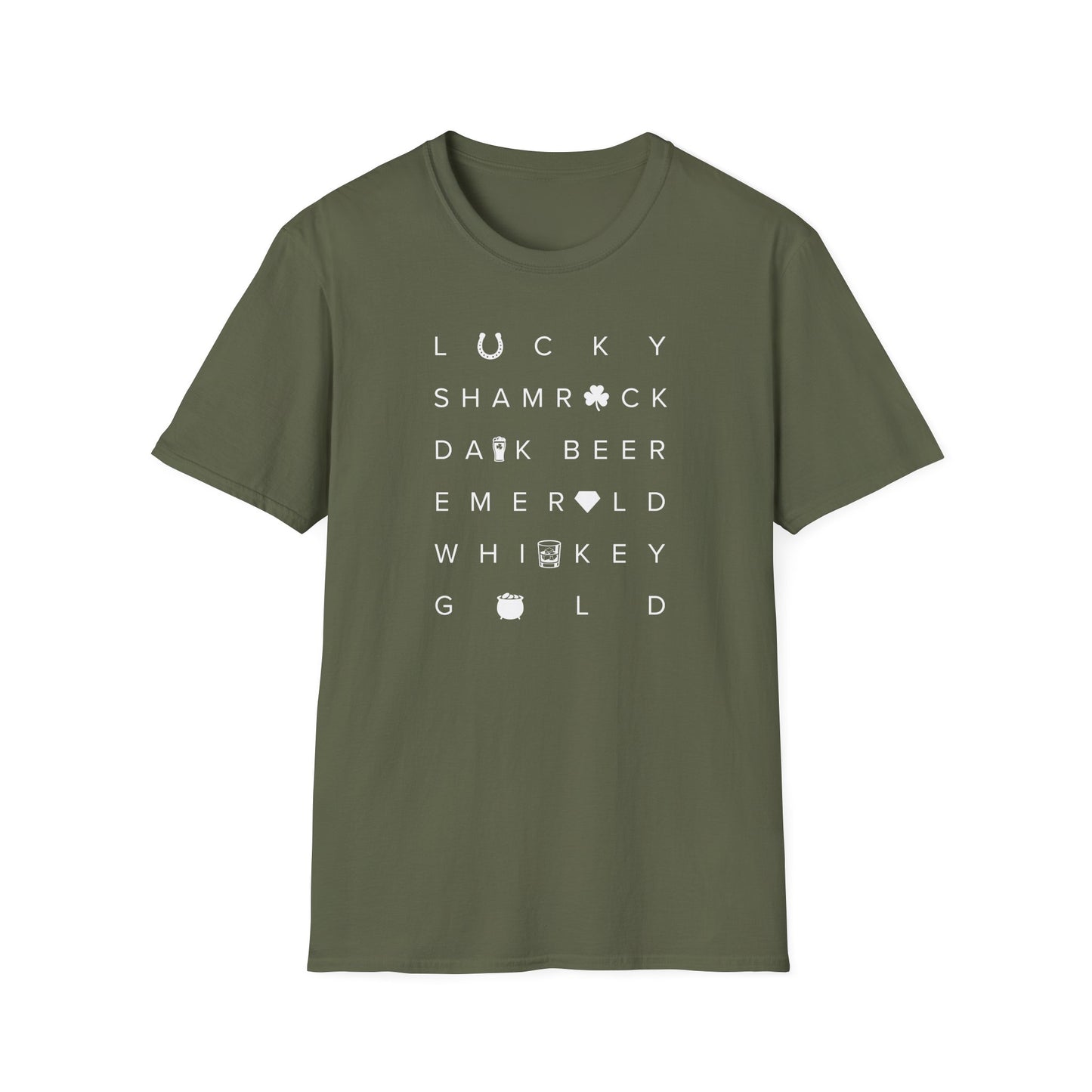 St Patrick’s Day T-Shirt, Lucky Shamrock Dark Beer Whiskey Shirt, Irish Party Tee, Green Graphic Shirt, St Paddy’s Day Shirt