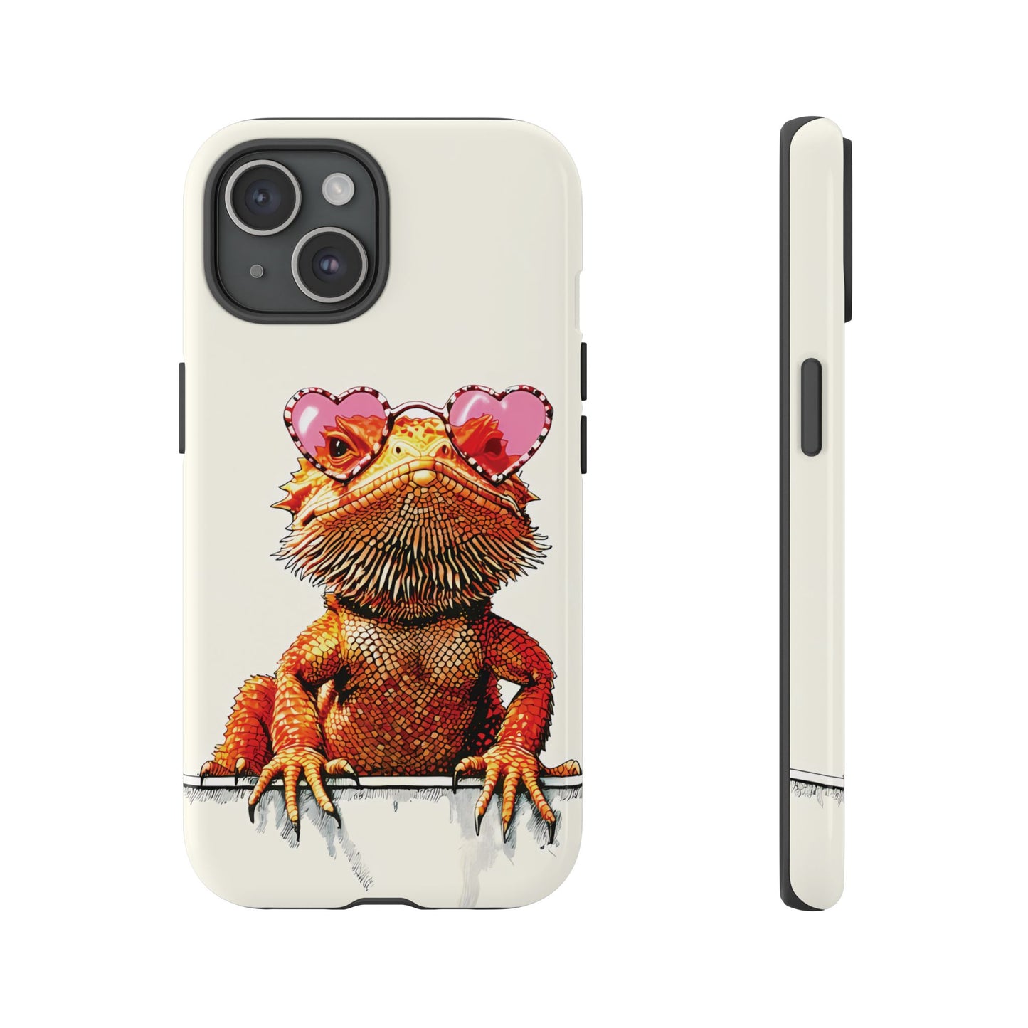 Valentines Day iPhone Case for Reptile Keepers | Bearded Dragon Lover Gift | Cute Herpetology Phone Case | Scaly Love Design