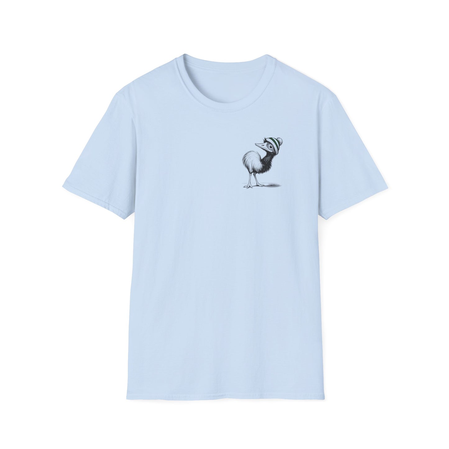 Whimsical Emu T-Shirt Cute Australian Bird Shirt, Funny Emu Beanie Tee, Quirky Animal Graphic, Aussie Wildlife Gift