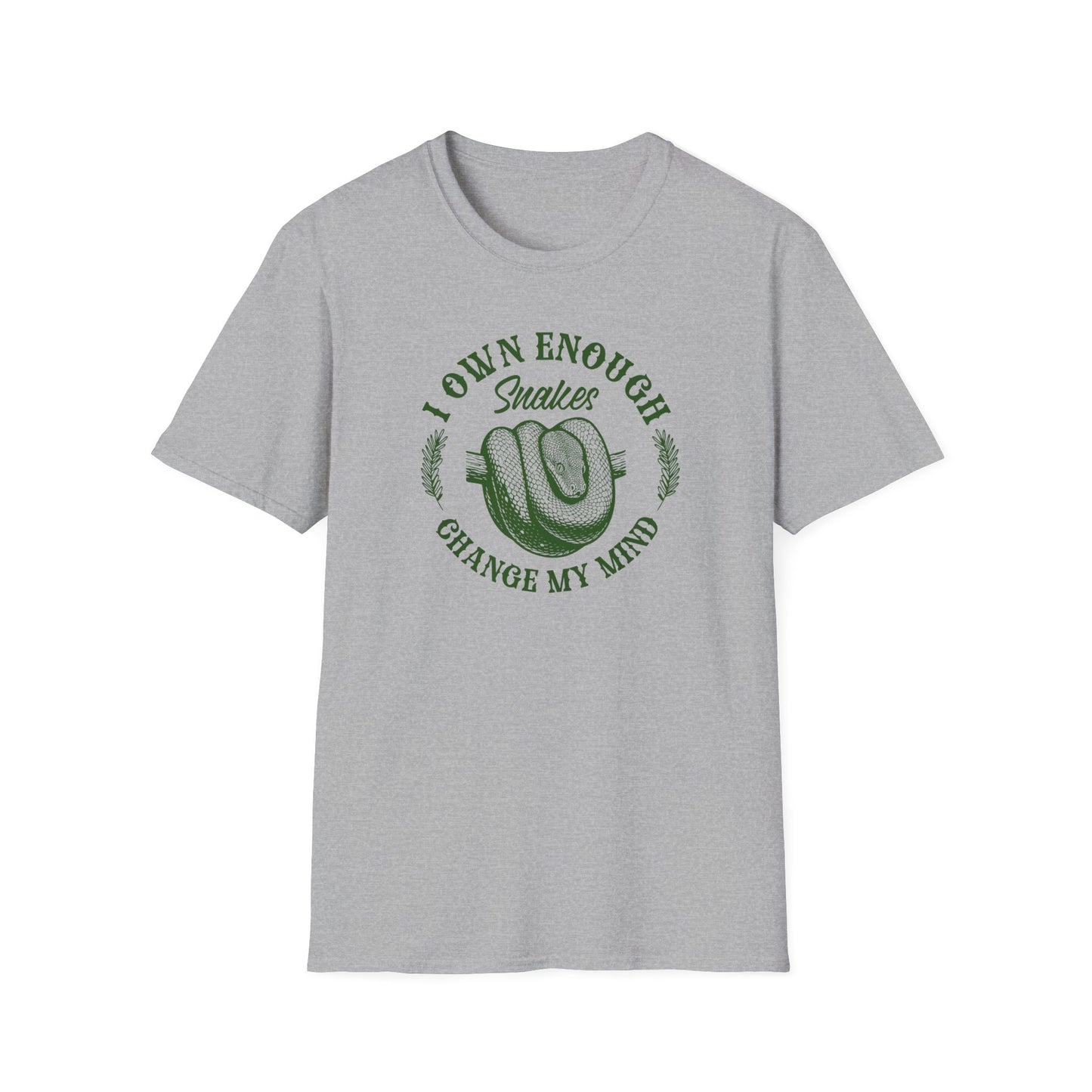 Snake Keeper T-Shirt I Own Enough Snakes Change My Mind, Funny Reptile Shirt, Snake Lover Tee, Herpetology Gift, Serpent Keeper Tee