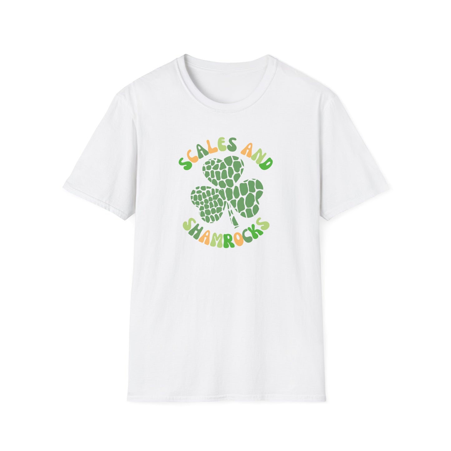 Scales And Shamrocks T-Shirt, Reptile St Patrick’s Day Shirt, Snake Skin Shamrock Tee, Lizard Lover Gift, Irish Party Shirt