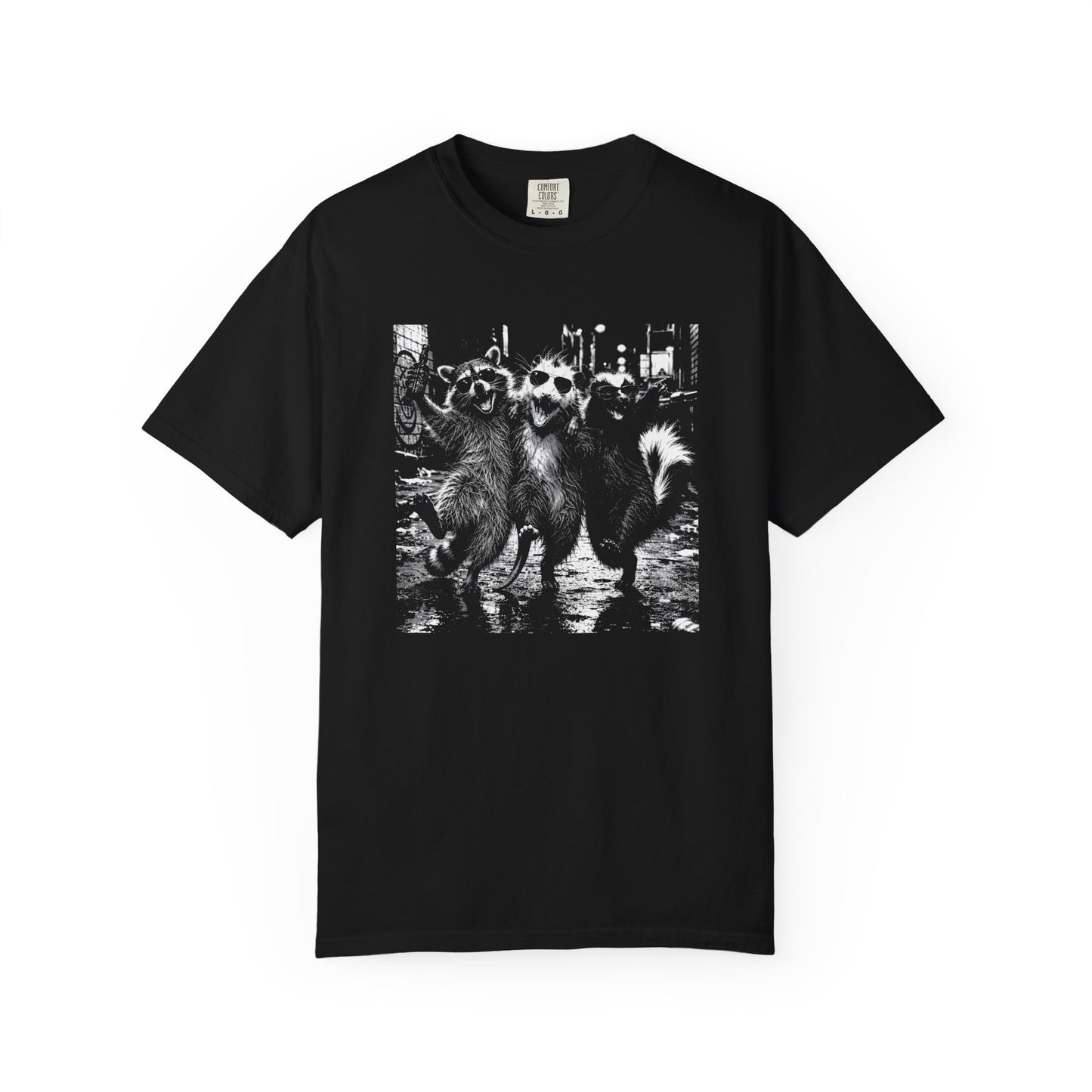 Raccoon Opossum Skunk Shirt, Comfort Colors Funny Animal Tee, Trash Panda T Shirt, Urban Wildlife Graphic Tee, Feral Animal Gift