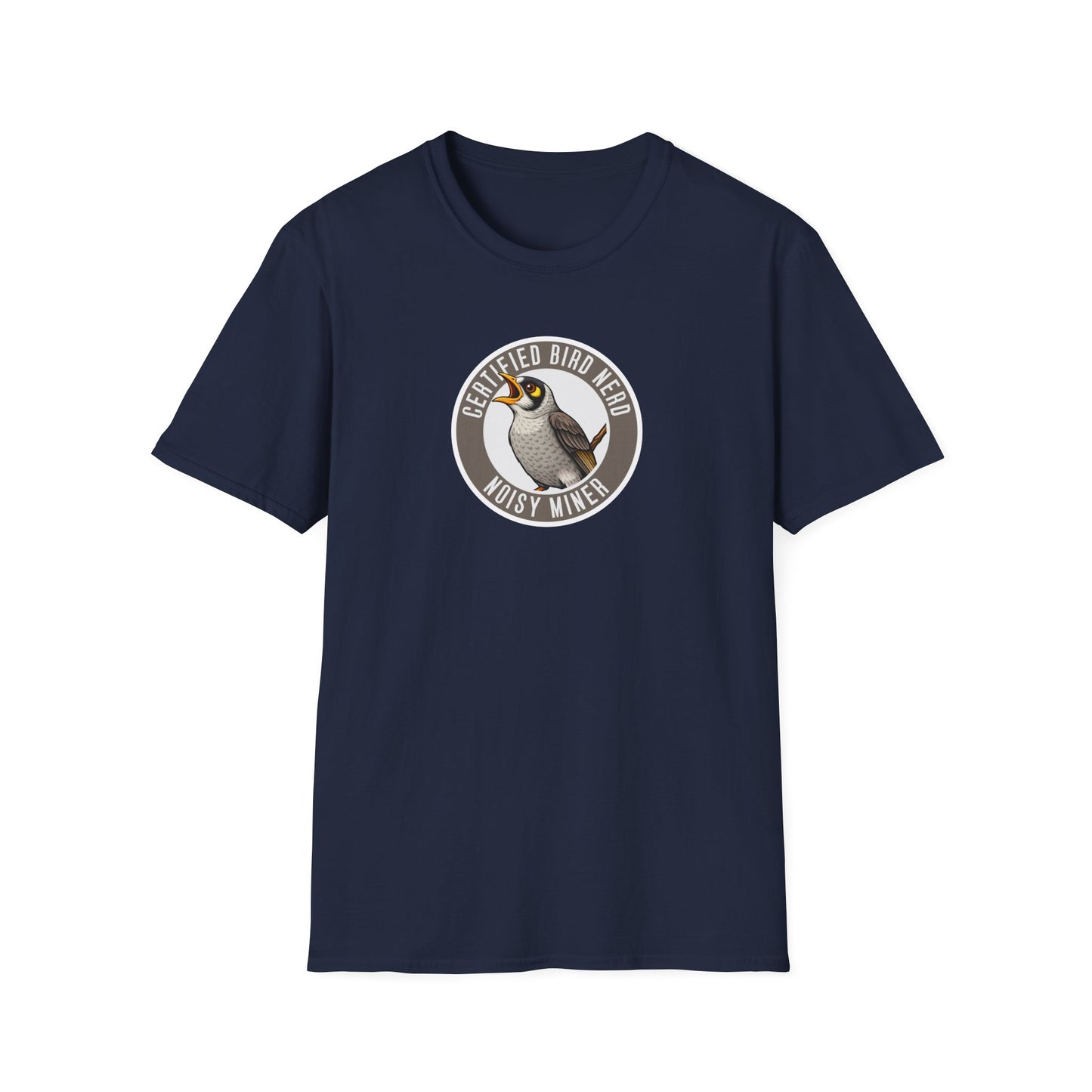 Noisy Miner T-Shirt, Certified Bird Nerd Shirt, Australian Bird Tee, Birdwatching Gift, Wildlife Lover Tee, Native Bird Graphic Tee