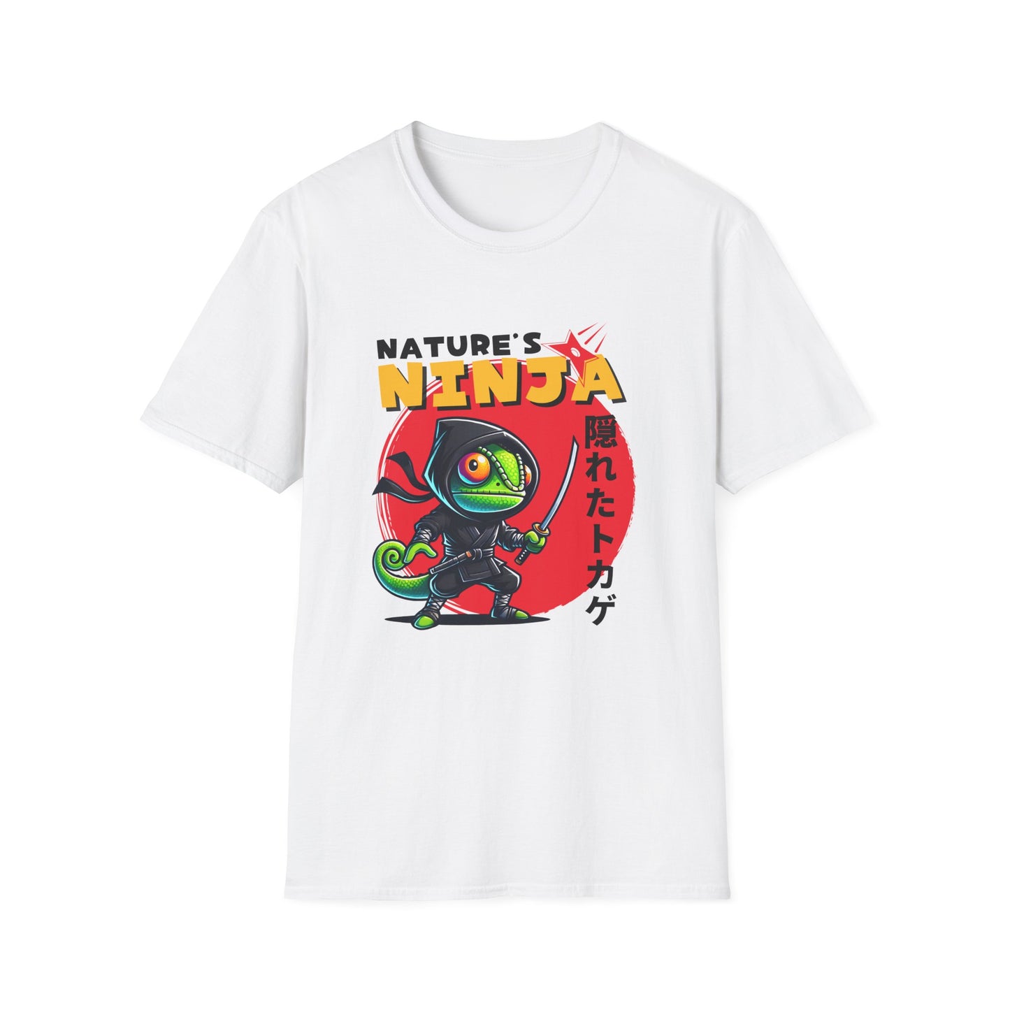 Chameleon Ninja T-Shirt, Nature’s Ninja Shirt, Reptile Lover Tee, Chameleon Lover Gift, Lizard Graphic Shirt, Herpetology Tee