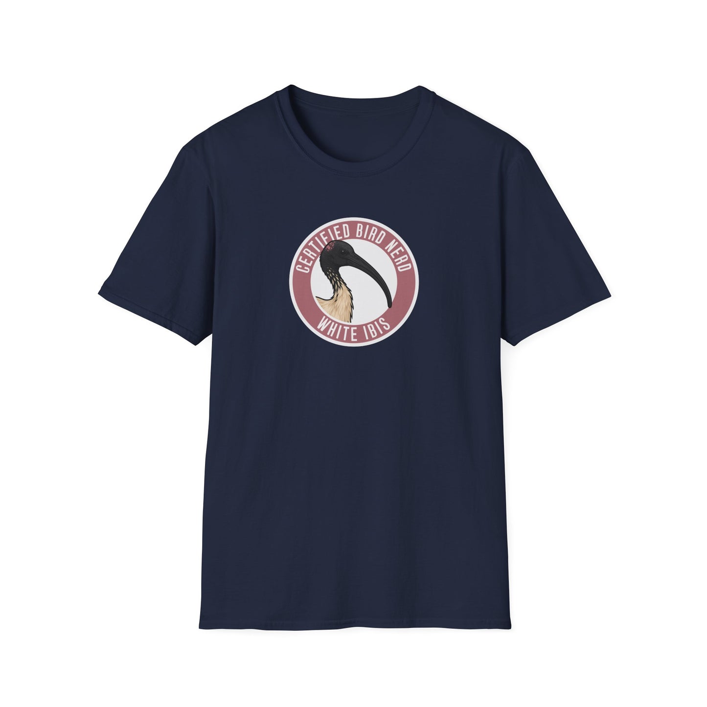 White Ibis T-Shirt, Certified Bird Nerd Shirt, Australian Bird Tee, Birdwatching Gift, Bin Chicken Shirt, Wildlife Graphic Tee