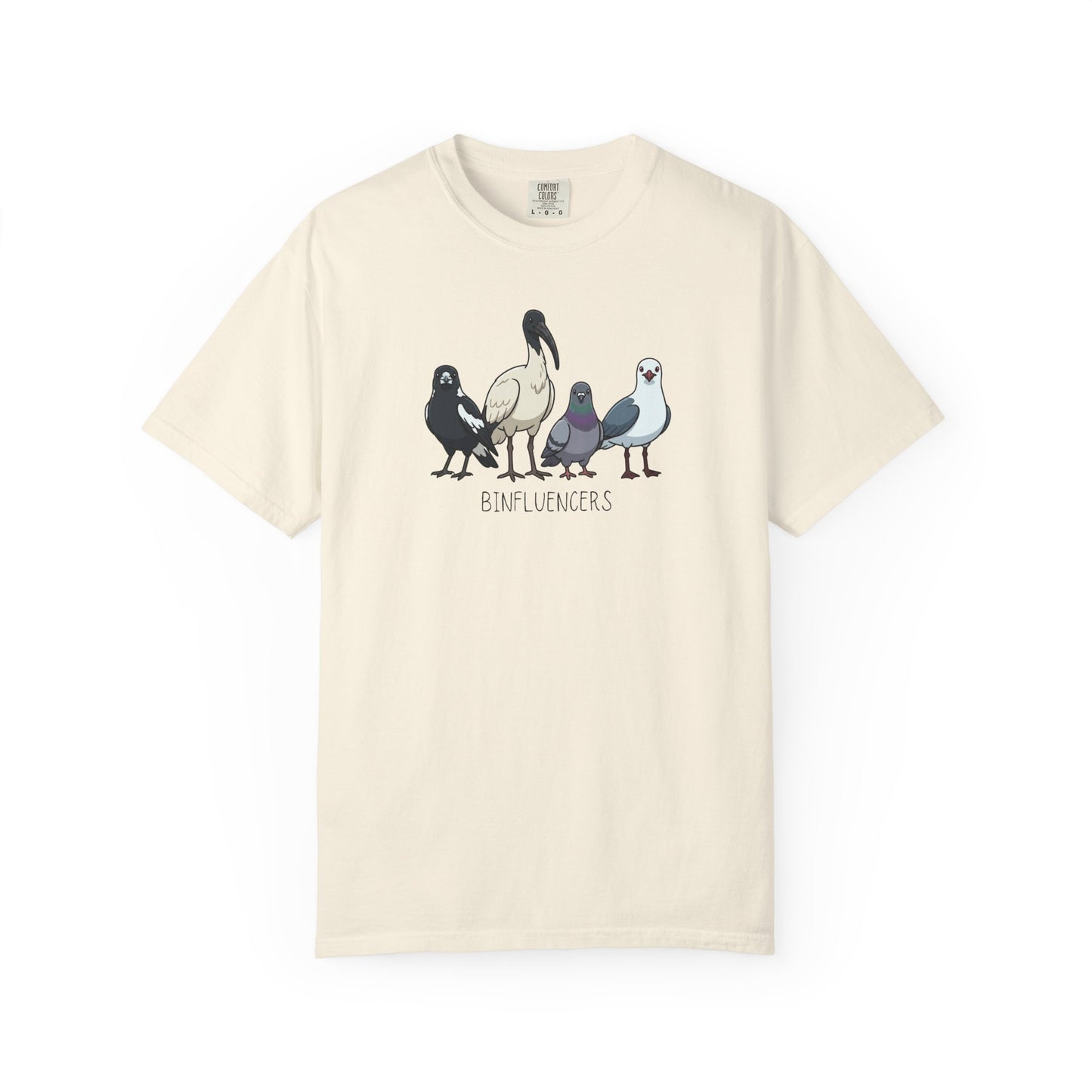 Binfluencers Bird Shirt, Australian Bird Tee, Comfort Colors Bin Chicken Shirt, Ibis Magpie Pigeon Seagull Graphic Tee, Bird Lover Gift