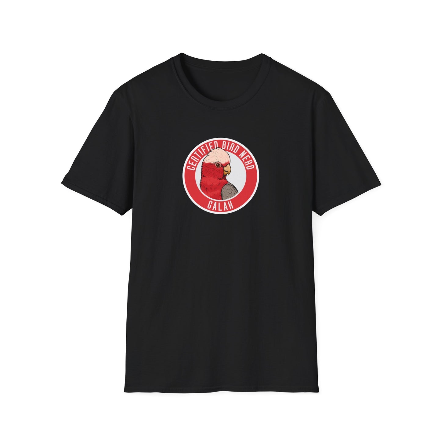 Galah T-Shirt, Certified Bird Nerd Shirt, Australian Bird Tee, Pink Cockatoo Shirt, Birdwatching Gift, Wildlife Lover Tee