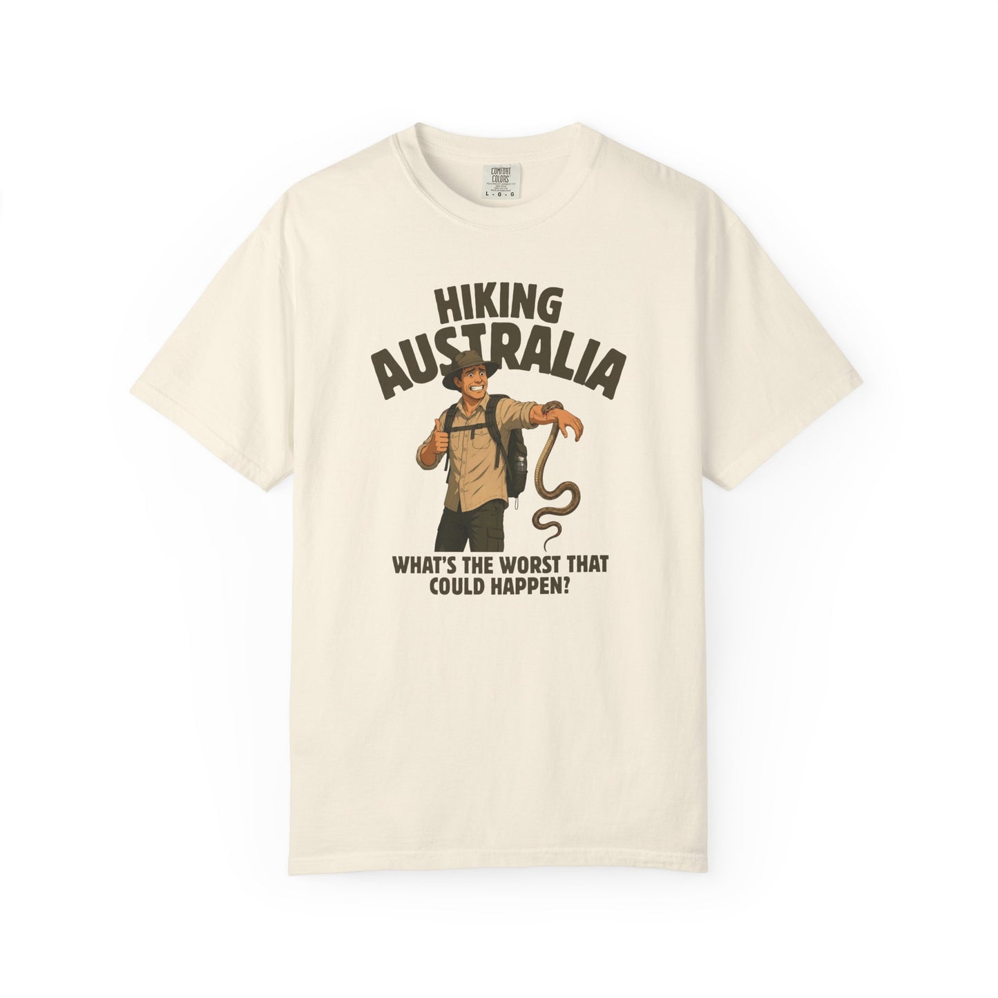 Hiking Australia Snake Shirt, Comfort Colors Hiking Tee, Funny Australian Wildlife Shirt, Snake Bite T Shirt, Aussie Outdoor Adventure Tee