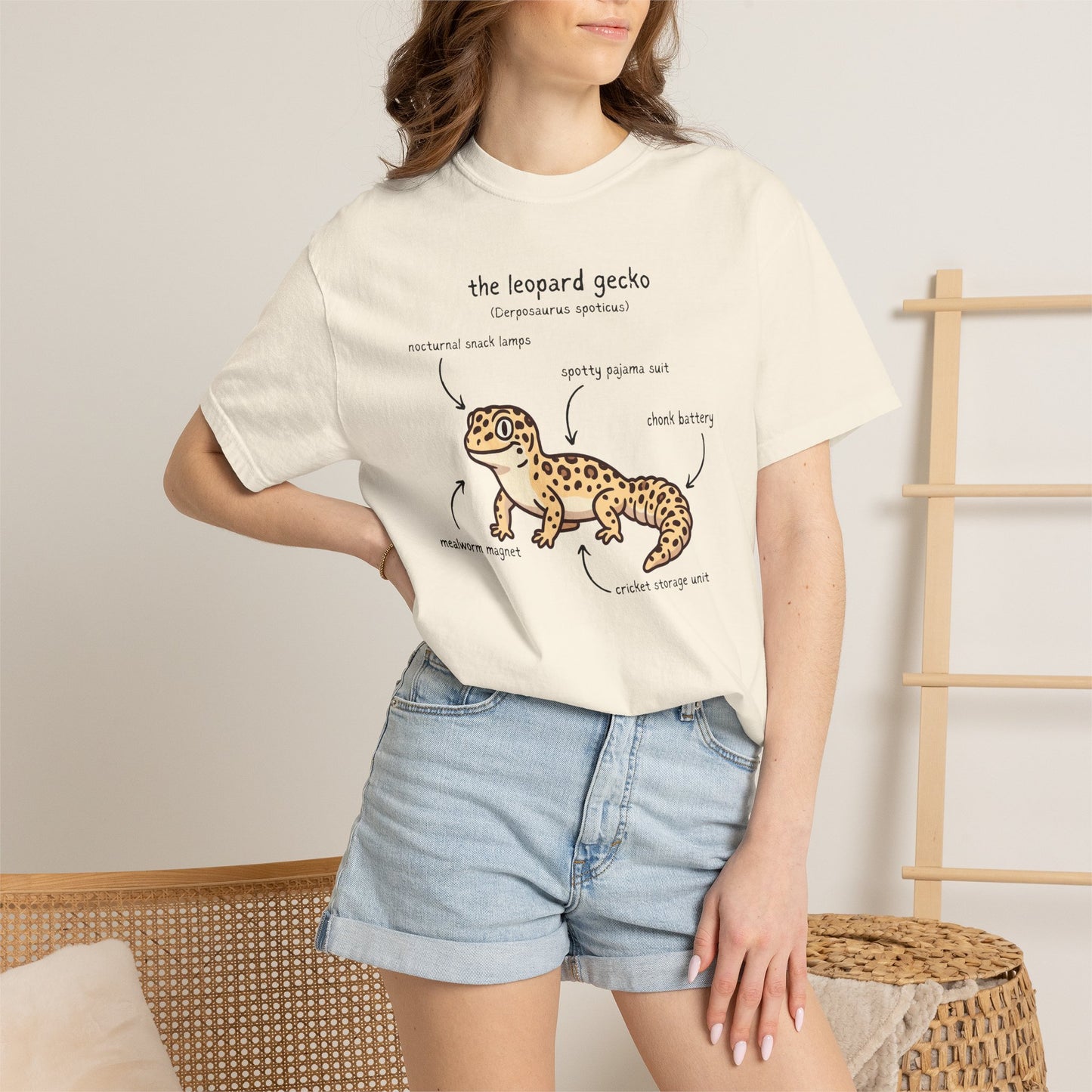 Anatomy of a Leopard Gecko Shirt, Comfort Colors Gecko Tee, Funny Reptile T Shirt, Leopard Gecko Gift, Herpetology Shirt, Lizard Lover Tee