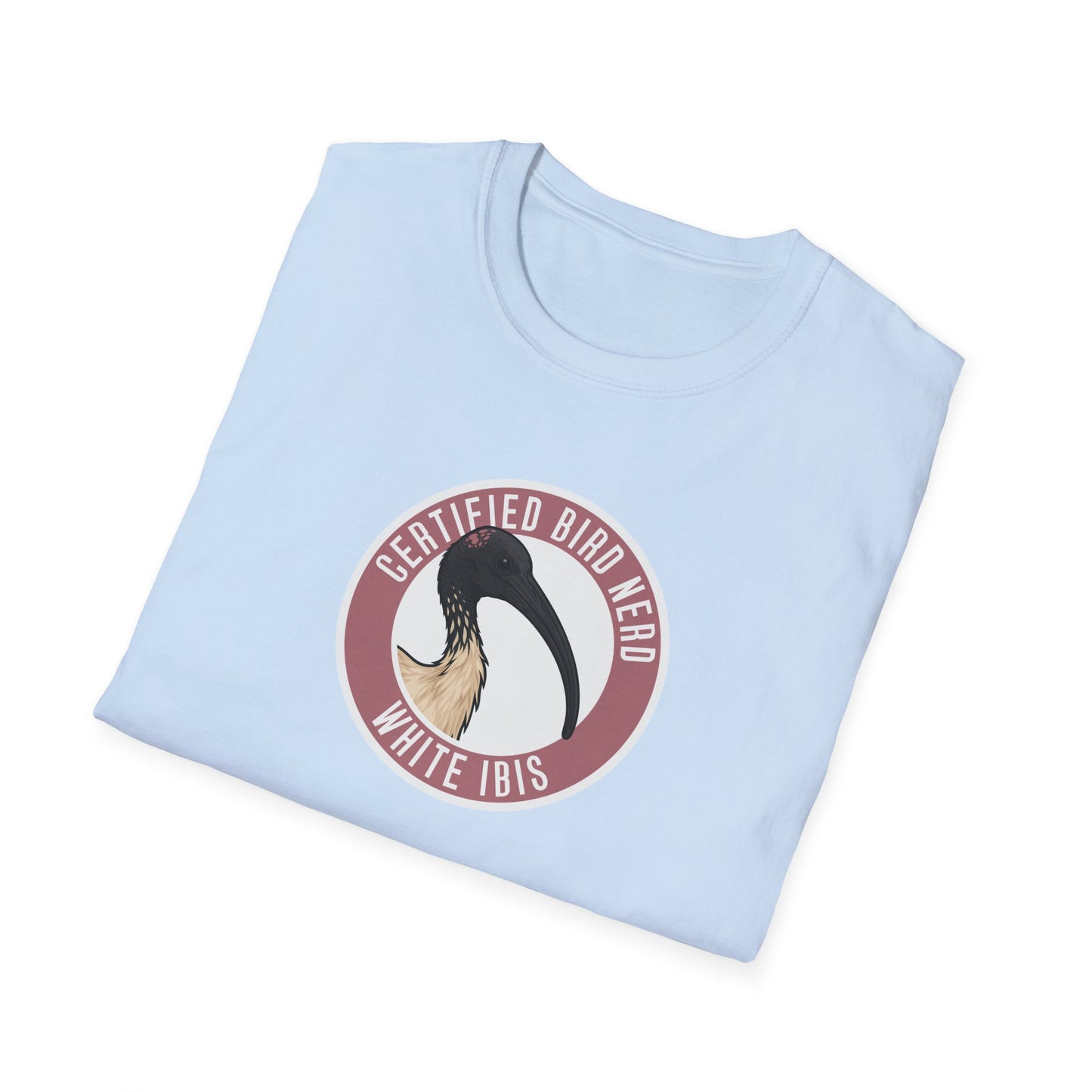 White Ibis T-Shirt, Certified Bird Nerd Shirt, Australian Bird Tee, Birdwatching Gift, Bin Chicken Shirt, Wildlife Graphic Tee