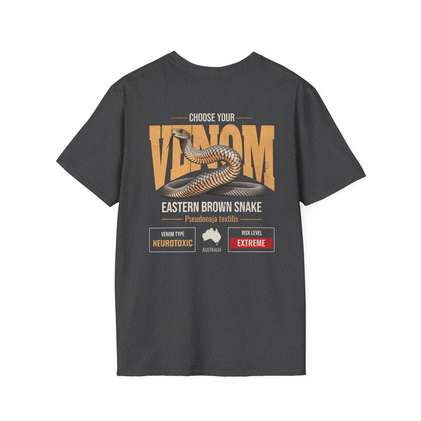 Eastern Brown Snake T-Shirt, Choose Your Venom Shirt, Australian Snake Shirt, Herpetology Shirt, Venomous Snake Tee, Aussie Wildlife Shirt