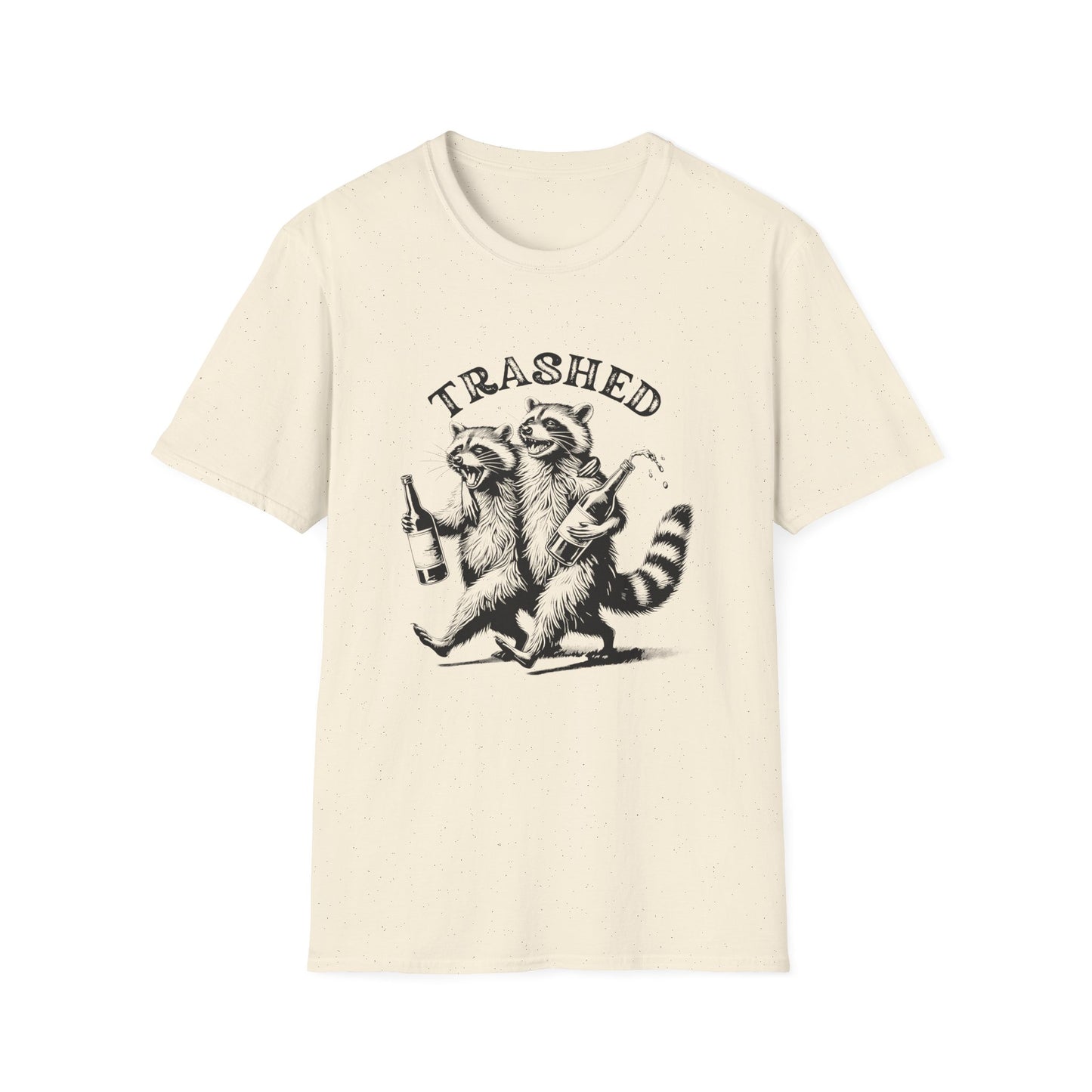 Raccoon T-Shirt – Trashed Funny Friends Drinking Nature Wildlife Tee