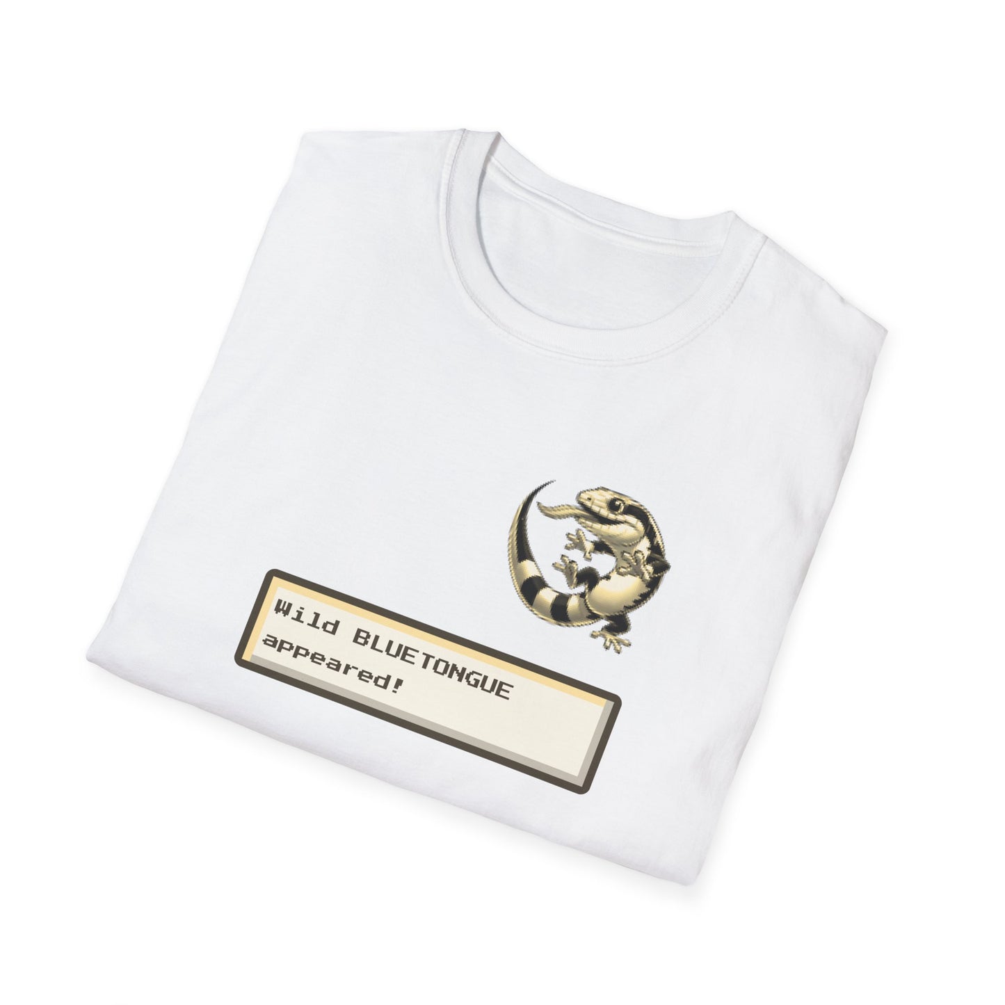 Blue Tongue Skink Gaming T-Shirt, Retro RPG Lizard Tee, Wild Bluetongue Appeared Shirt, Tiliqua Skink Gamer Tee, Reptile Lover Gift