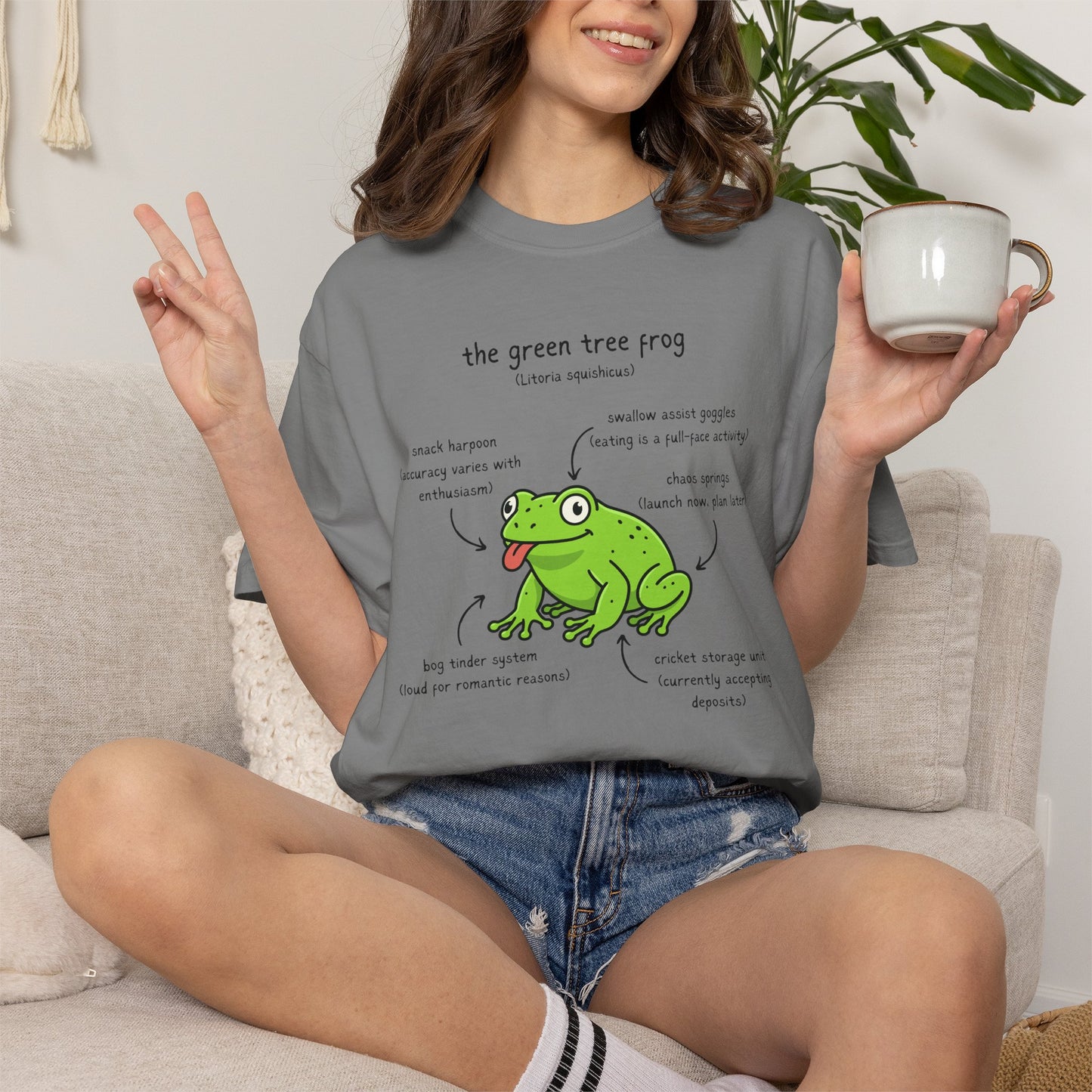 Anatomy of a Green Tree Frog Shirt, Comfort Colors Frog Tee, Funny Amphibian T Shirt, Frog Lover Gift, Biology Teacher Shirt
