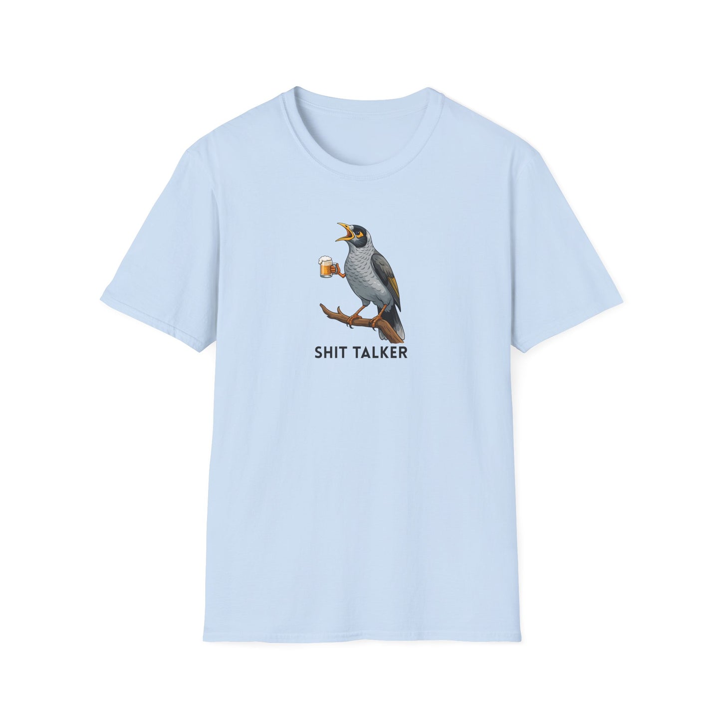 Noisy Miner T-Shirt, Australian Bird Shirt, Shit Talker Tee, Aussie Bird T-Shirt, Bird Nerd Gift, Funny Australian Wildlife Shirt, Beer Bird Graphic Tee