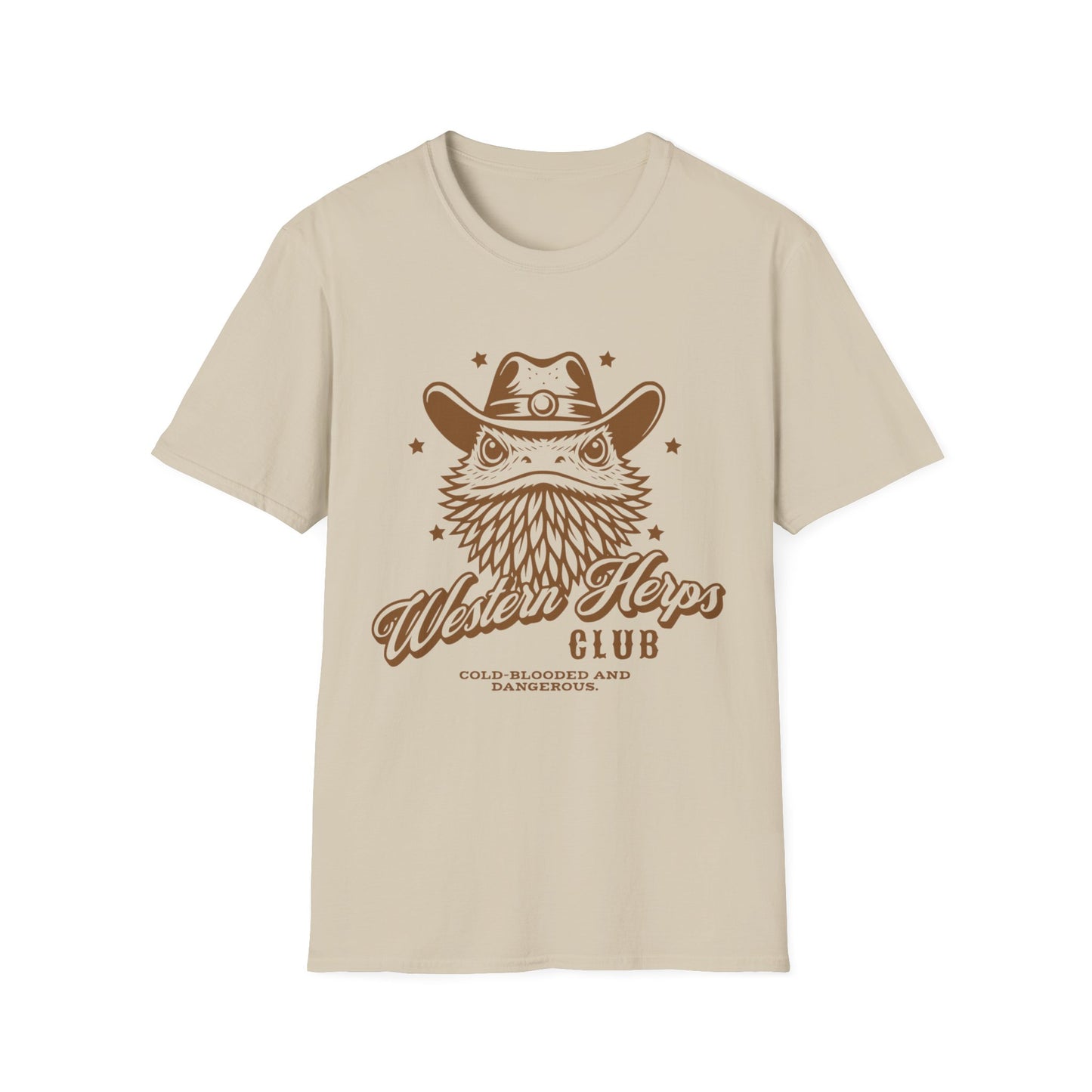 Western Herps Club T-Shirt – Cowboy Bearded Dragon Reptile Keeper Tee