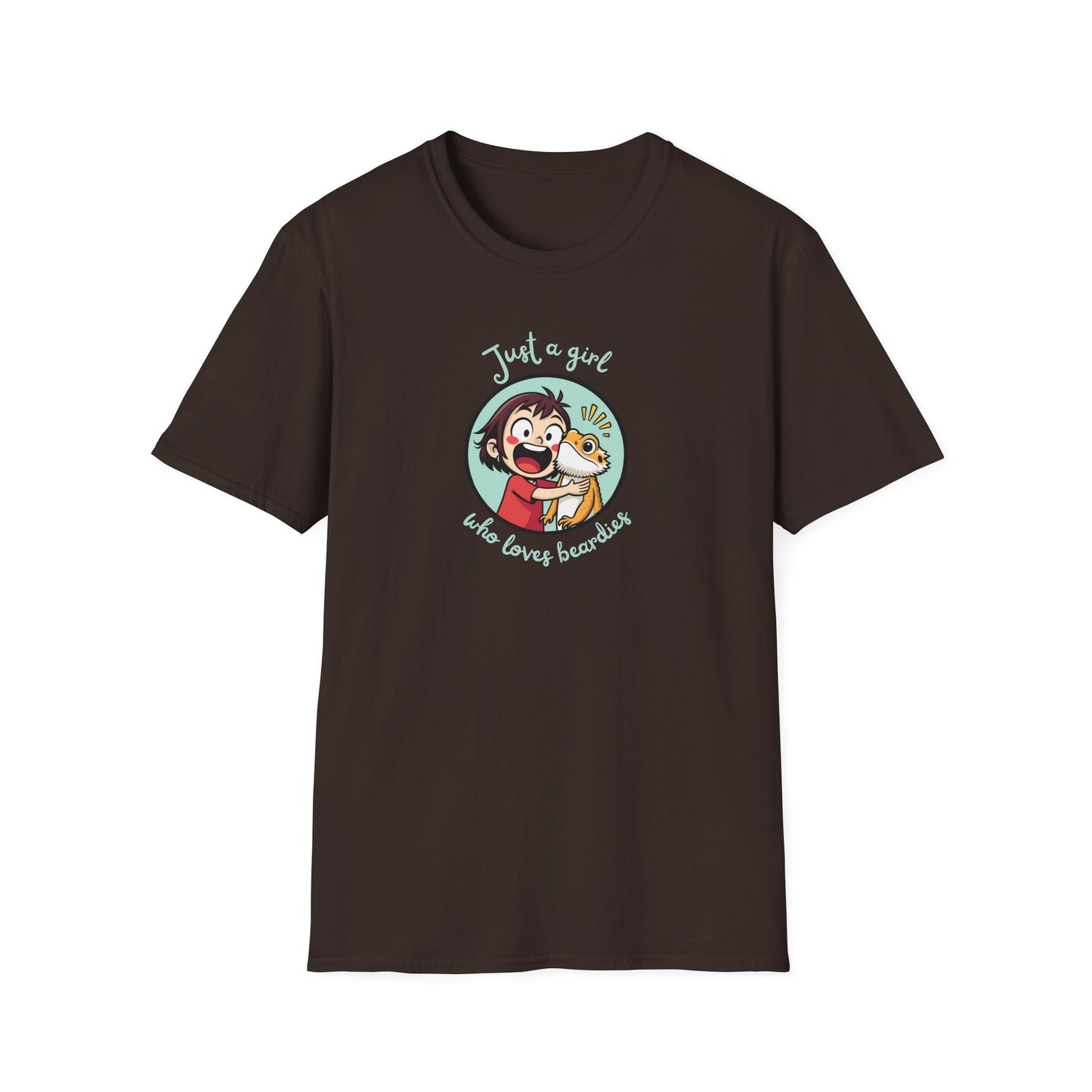 Just A Girl Who Loves Beardies T-Shirt, Bearded Dragon Shirt, Reptile Lover Tee, Beardie Mom Shirt, Cute Lizard T-Shirt, Reptile Keeper Gift, Australian Lizard Tee