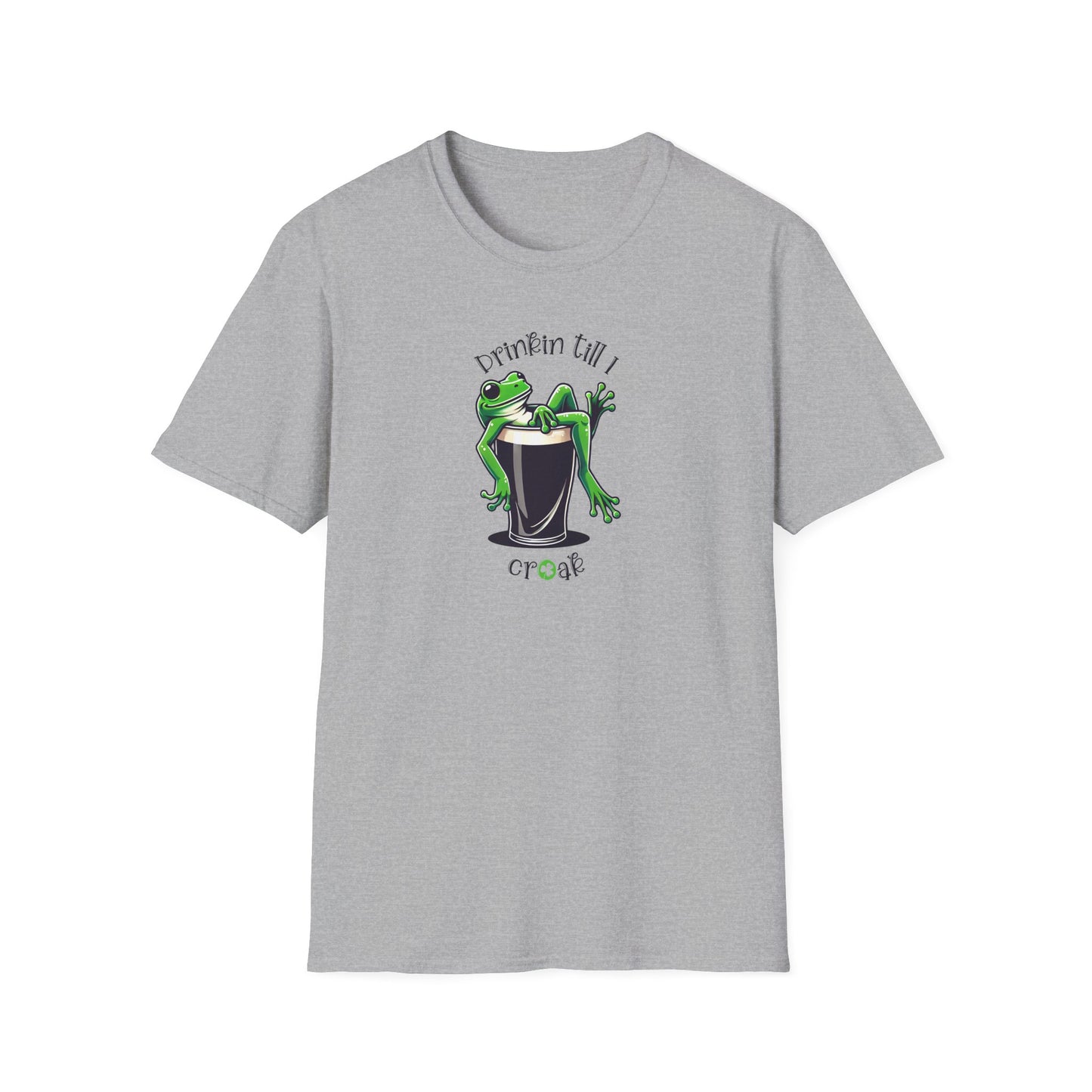Frog Beer St Patrick’s Day T-Shirt, Drinkin Till I Croak Shirt, Frog Lover Tee, St Paddy’s Day Party Shirt, Green Beer Tee