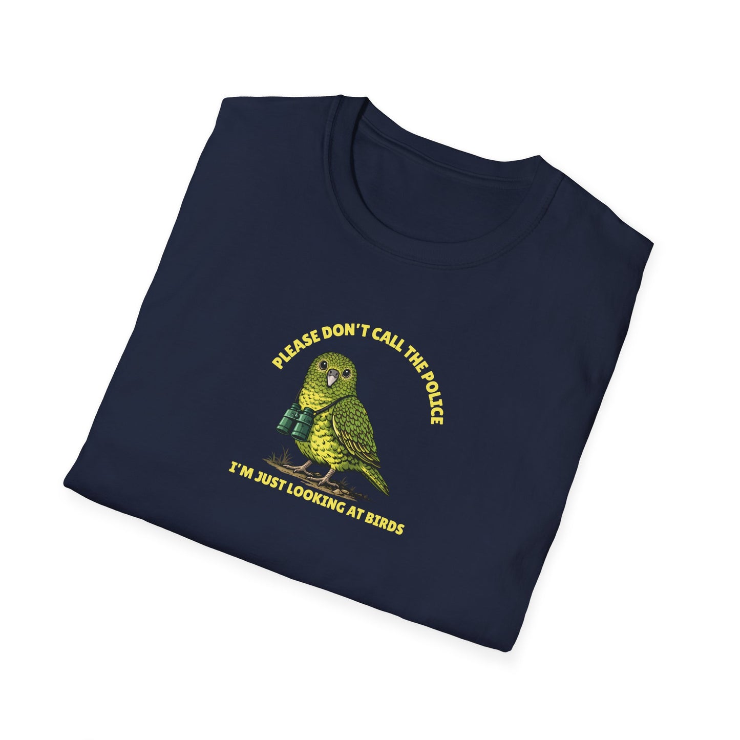 Night Parrot T-Shirt, Please Don’t Call The Police Shirt, Birdwatching Tee, Australian Bird Shirt, Bird Nerd Gift, Wildlife Graphic Tee