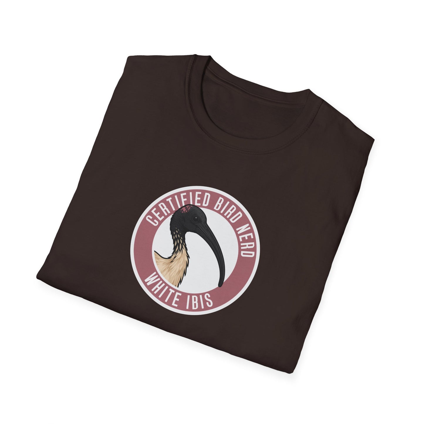 White Ibis T-Shirt, Certified Bird Nerd Shirt, Australian Bird Tee, Birdwatching Gift, Bin Chicken Shirt, Wildlife Graphic Tee