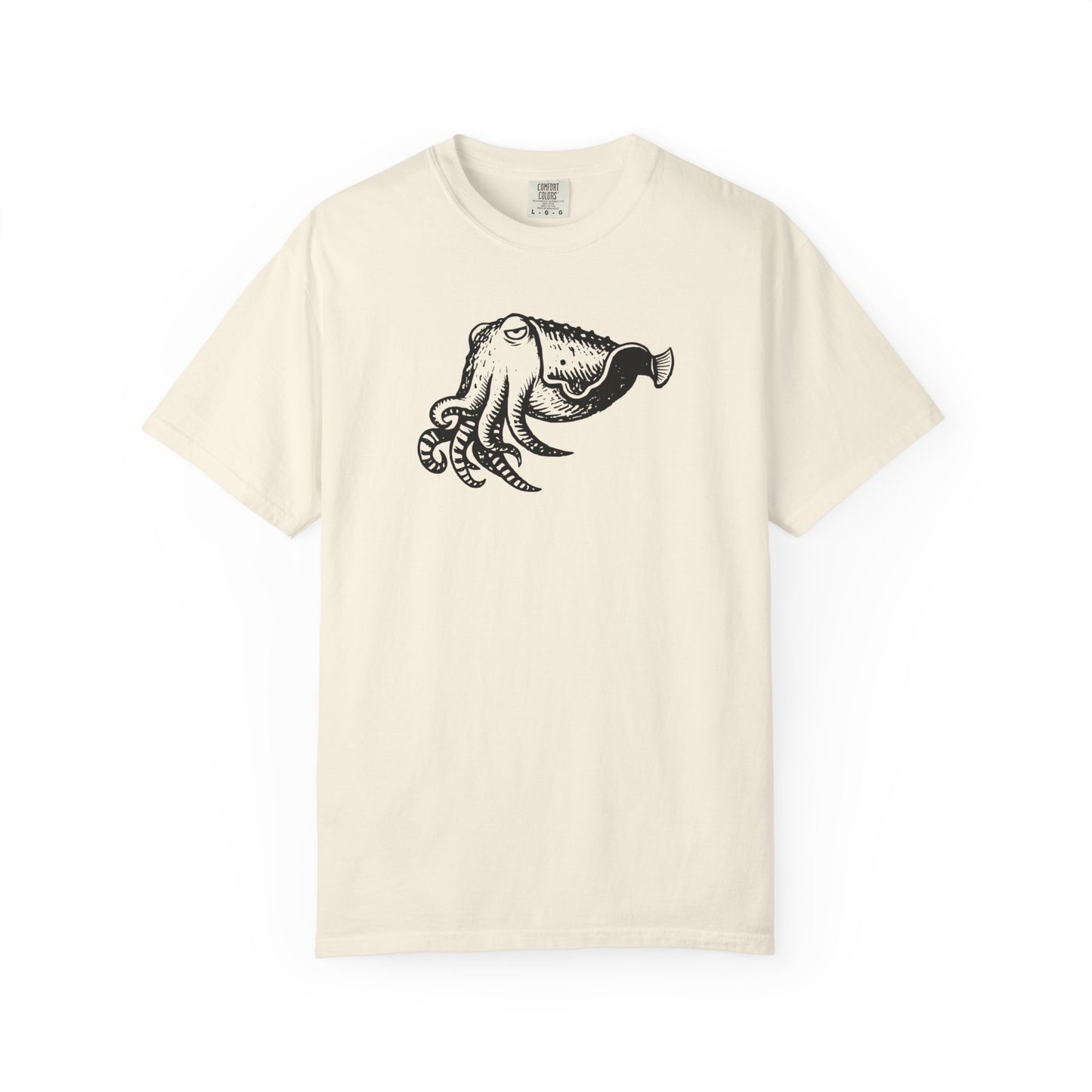 Cuttlefish Shirt, Comfort Colors Ocean Animal Tee, Cephalopod T Shirt, Marine Biology Gift, Scuba Diver Shirt, Sea Life Graphic Tee