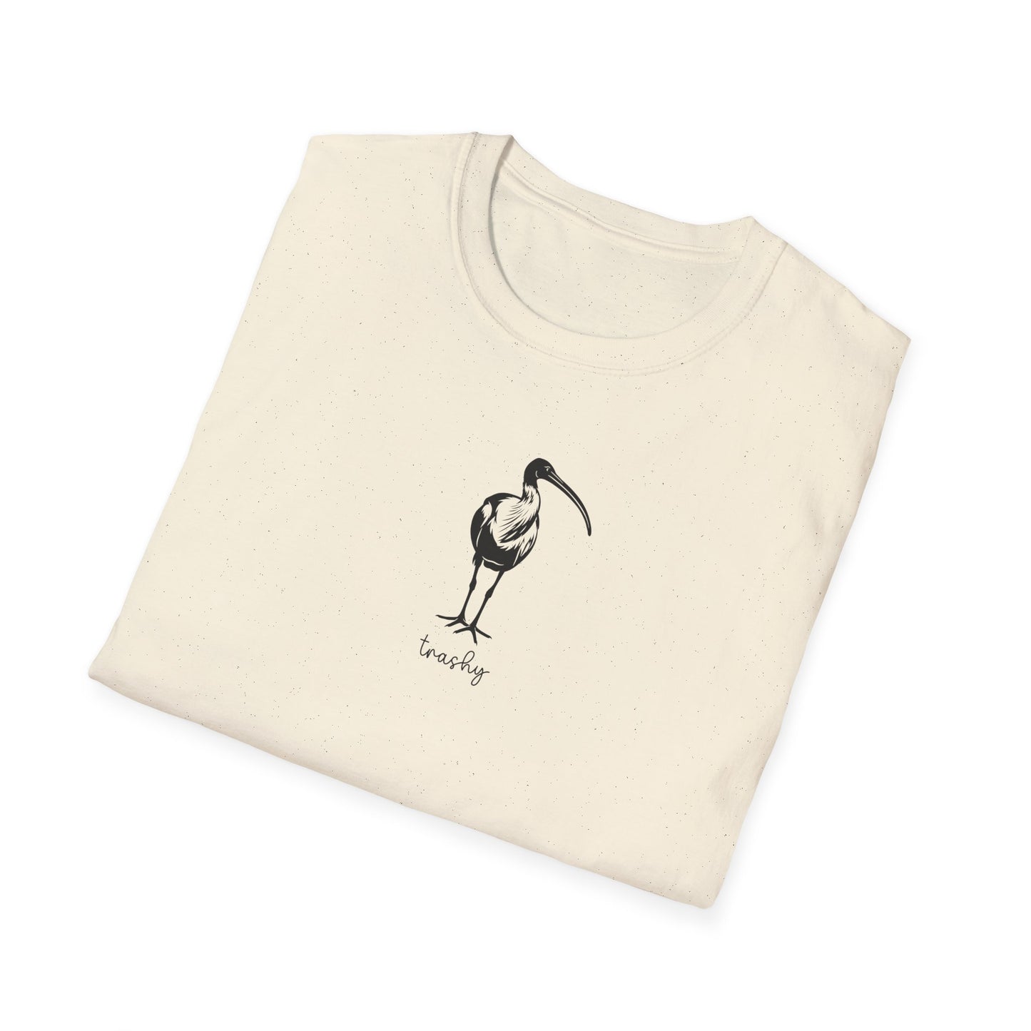 White Ibis T-Shirt Trashy Shirt, Bin Chicken Tee, Funny Australian Bird Shirt, Aussie Wildlife T-Shirt, Minimalist Ibis Gift