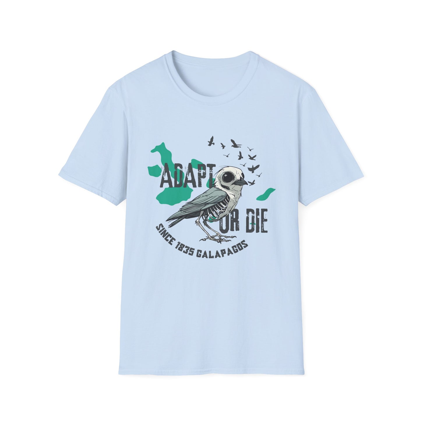 Adapt or Die Biology T-Shirt, Evolution Science Shirt, Galapagos Darwin Tee, Natural Selection Graphic Tee, Biology Teacher Gift Shirt
