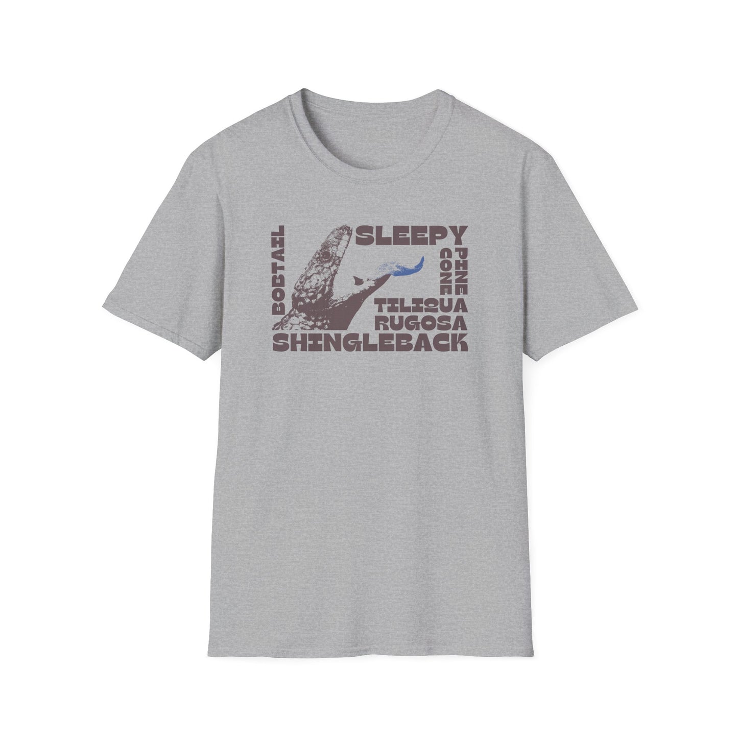 Shingleback Lizard T-Shirt, Tiliqua Rugosa Tee, Blue Tongue Skink Shirt, Australian Reptile Shirt, Sleepy Bobtail Tee, Herpetology Gift