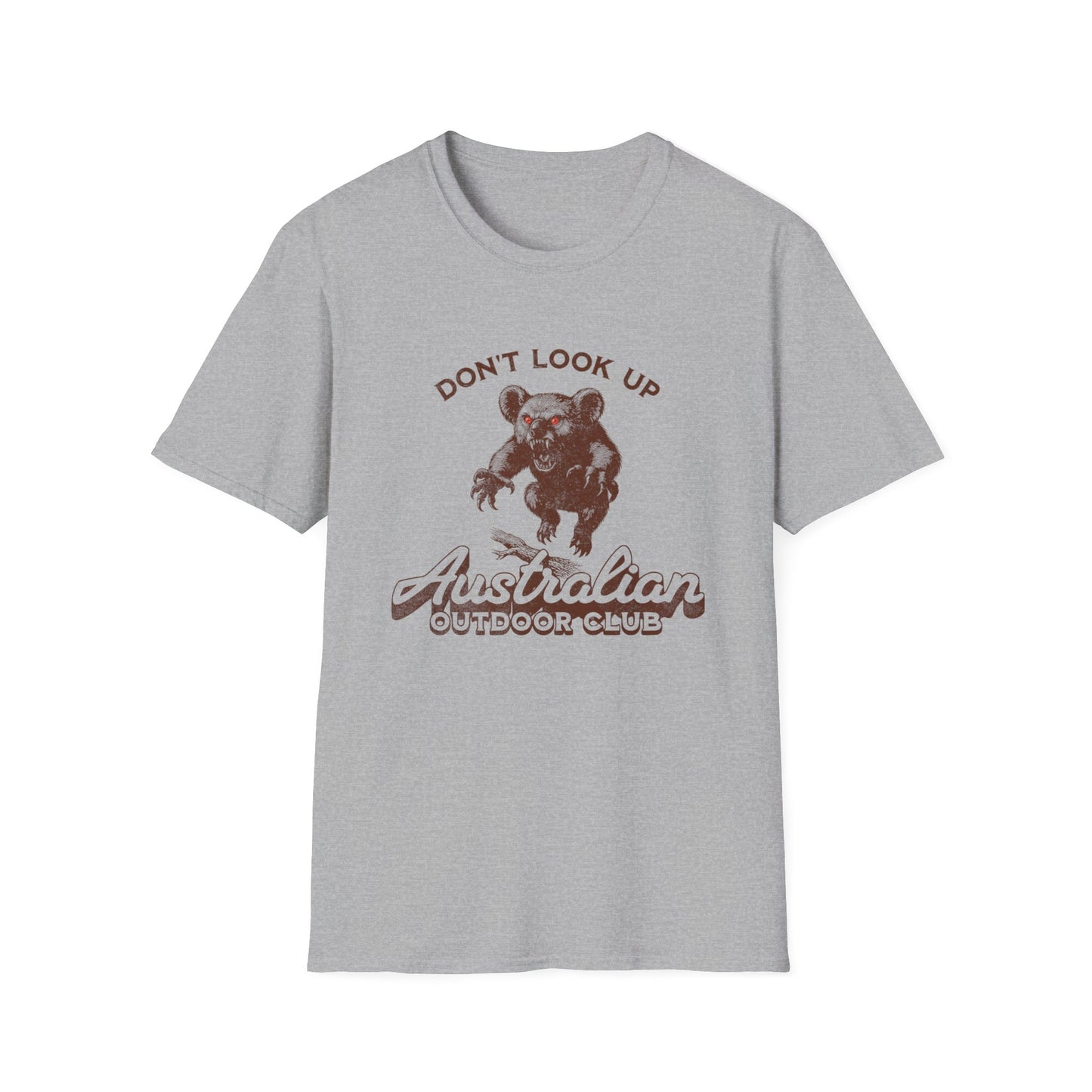 Australian Outdoor Club T-Shirt – Drop Bear Don’t Look Up Funny Aussie Tee