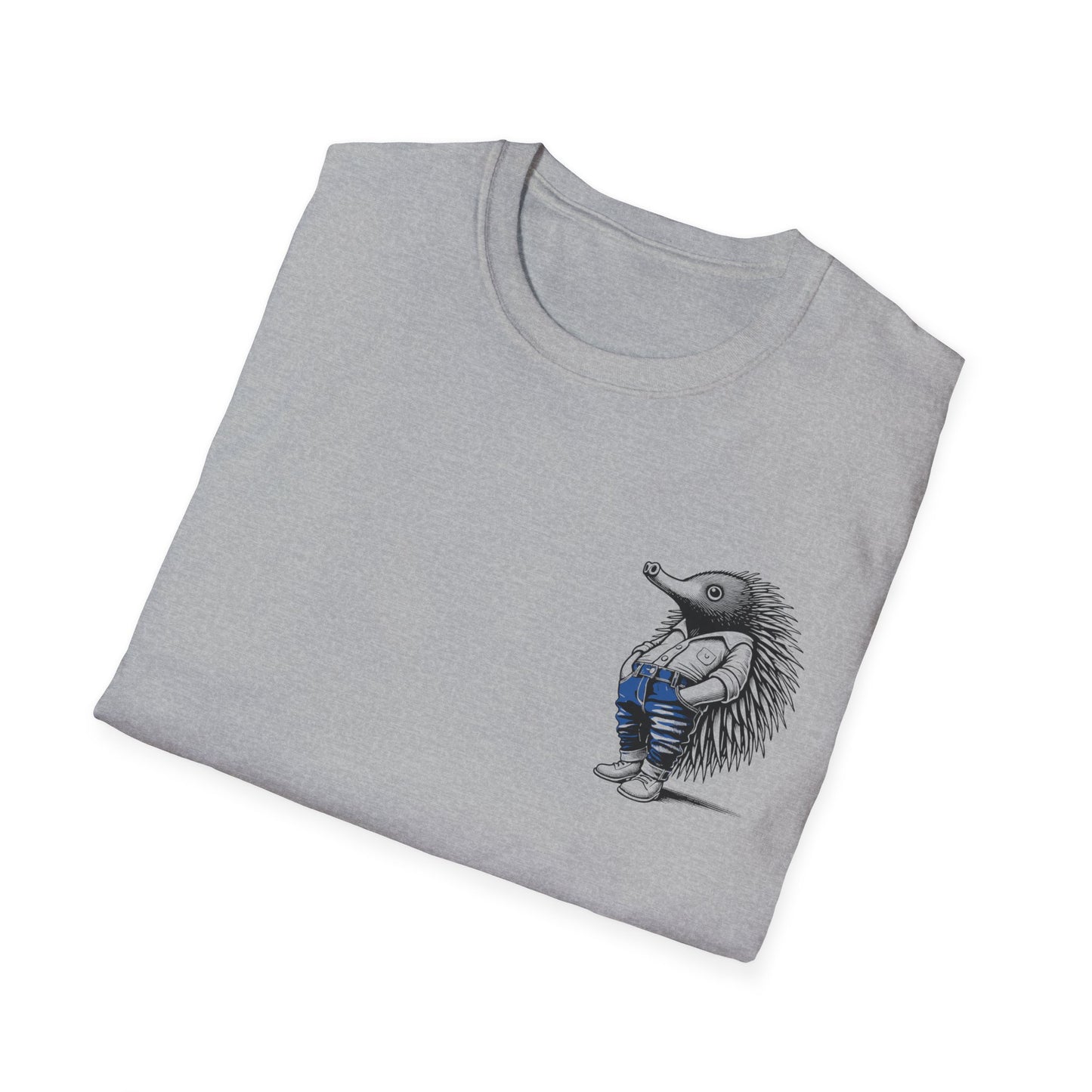 Echidna T-Shirt – Echidna Wearing Jeans Funny Australian Wildlife Tee