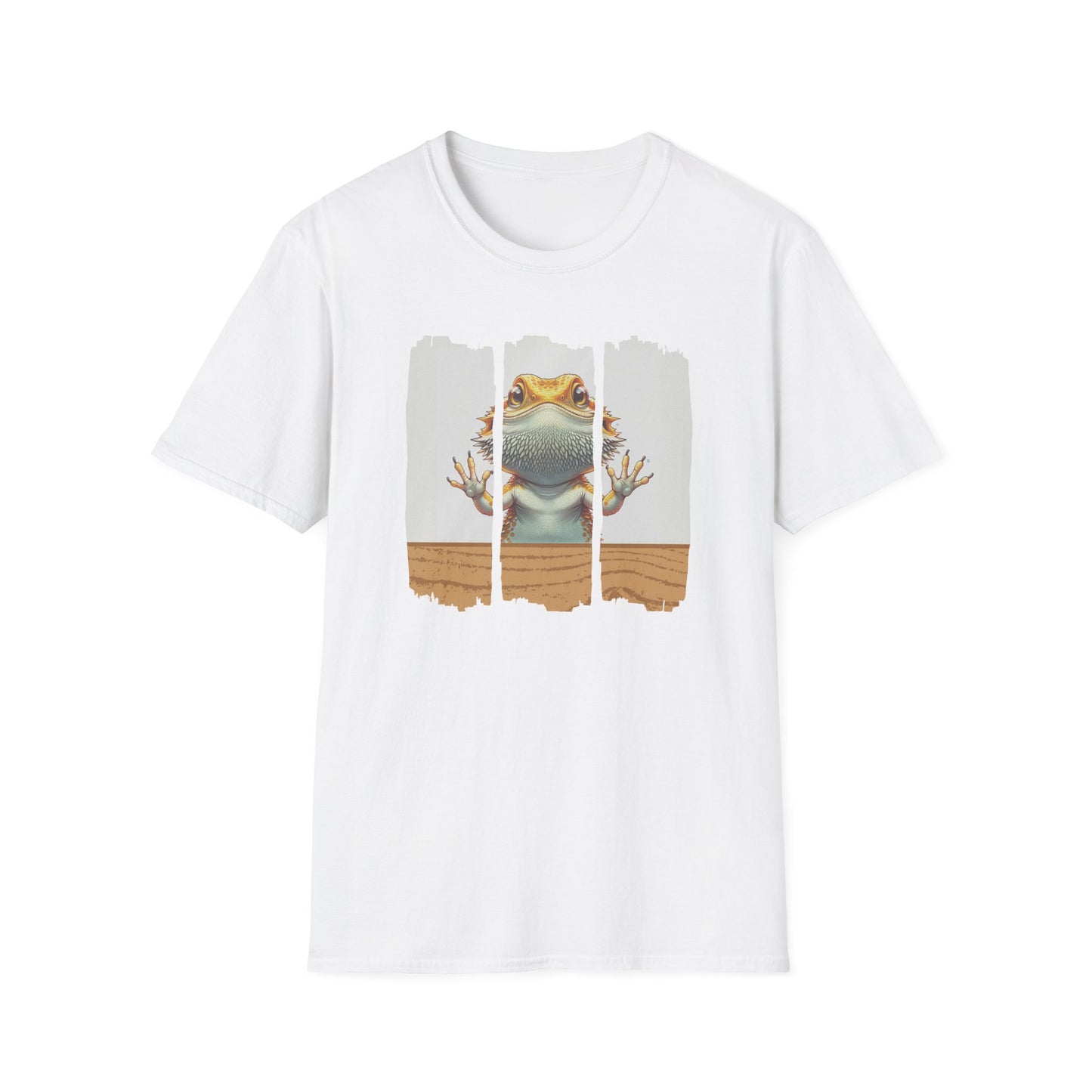 Bearded Dragon Glass Surfing T-Shirt, Beardie Lover Shirt, Reptile Keeper Tee, Lizard Mom Dad Gift, Herpetology Graphic Tee