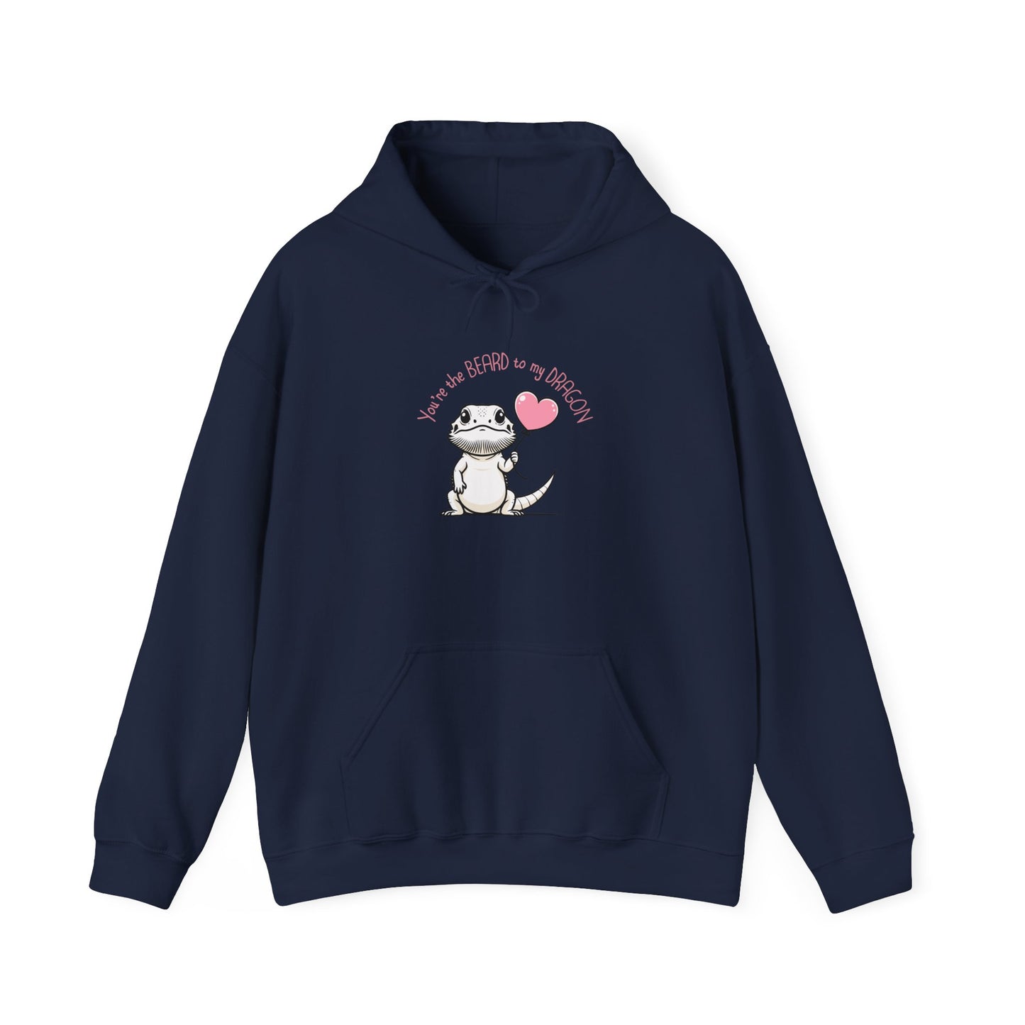 Bearded Dragon Valentine Hoodie, You’re the Beard to My Dragon Hoodie, Beardie Love Hoodie, Reptile Lover Gift, Cute Lizard Valentine Sweatshirt