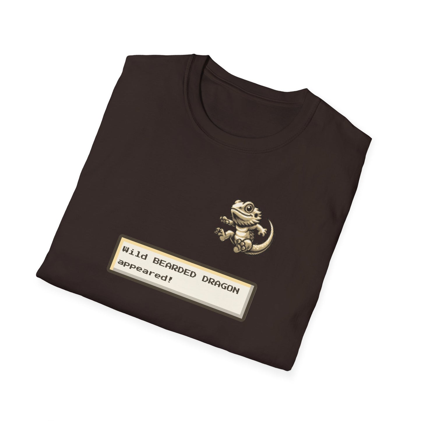 Bearded Dragon Gaming T-Shirt, Wild Bearded Dragon Appeared Tee, Retro RPG Lizard Shirt, Gamer Reptile Tee, Beardie Lover Gift