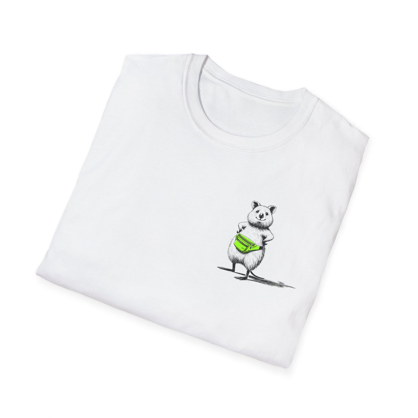Whimsical Quokka T-Shirt, Cute Quokka Shirt, Happy Animal Tee, Aussie Wildlife Shirt, Smiling Quokka Gift, Funny Australian Animal Tee