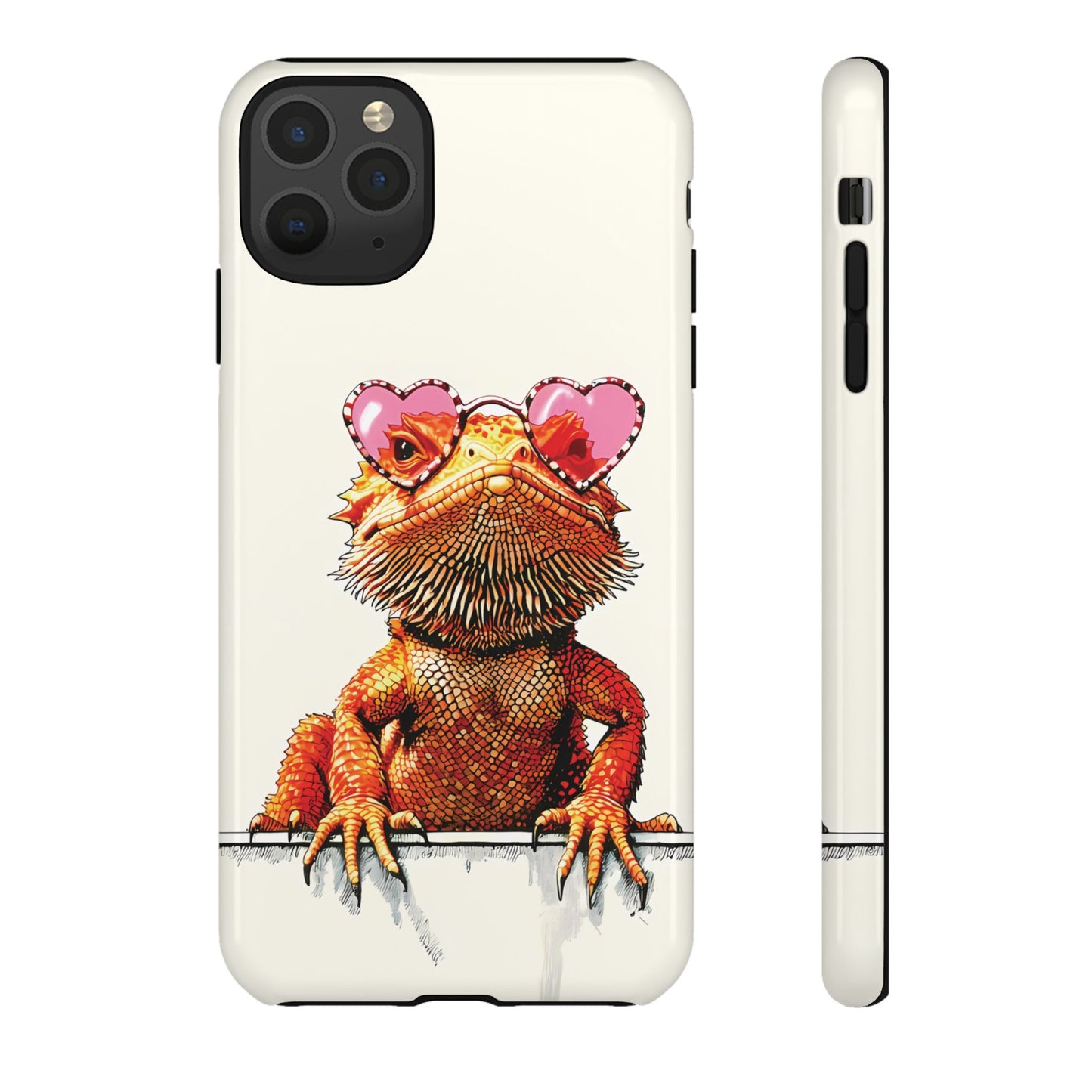 Valentines Day iPhone Case for Reptile Keepers | Bearded Dragon Lover Gift | Cute Herpetology Phone Case | Scaly Love Design