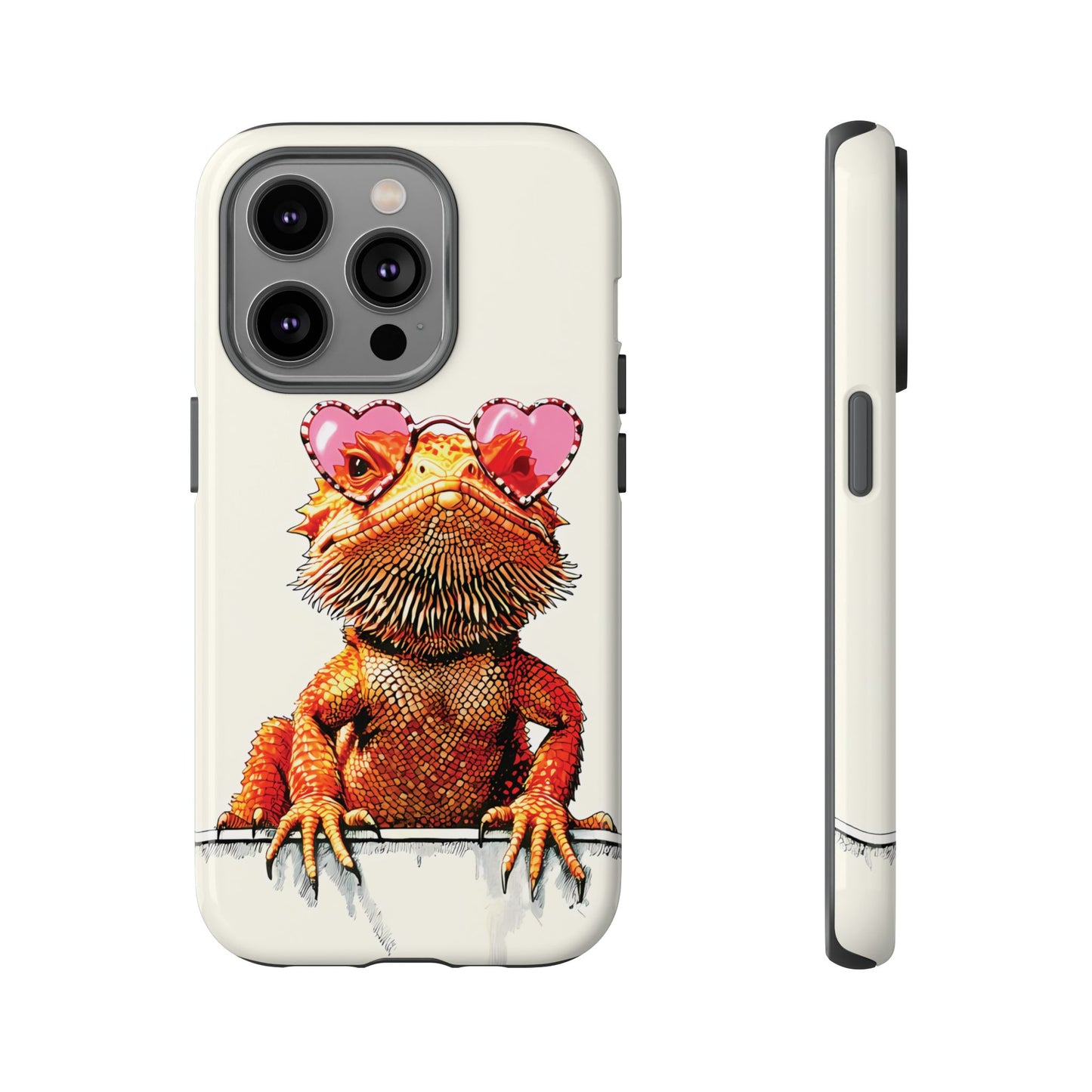 Valentines Day iPhone Case for Reptile Keepers | Bearded Dragon Lover Gift | Cute Herpetology Phone Case | Scaly Love Design