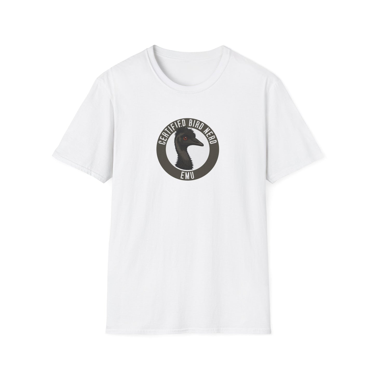 Emu T-Shirt, Certified Bird Nerd Shirt, Australian Bird Tee, Wildlife Lover Gift, Birdwatching Shirt, Aussie Animal Graphic Tee