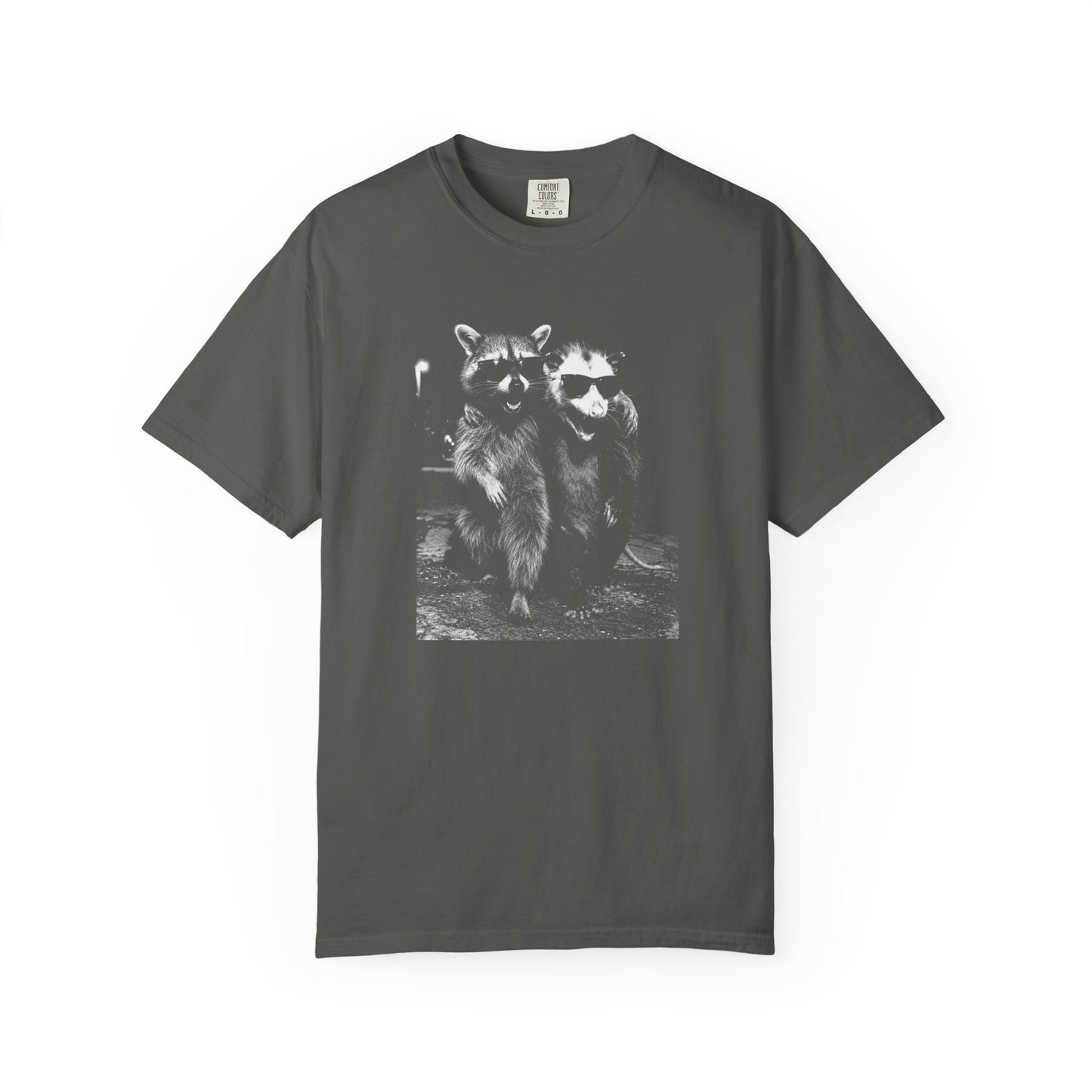 Raccoon and Opossum Shirt, Comfort Colors Funny Animal Tee, Trash Panda T Shirt, Opossum Graphic Shirt, Urban Wildlife Gift