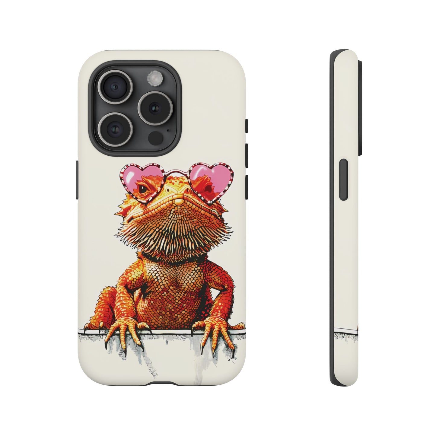 Valentines Day iPhone Case for Reptile Keepers | Bearded Dragon Lover Gift | Cute Herpetology Phone Case | Scaly Love Design