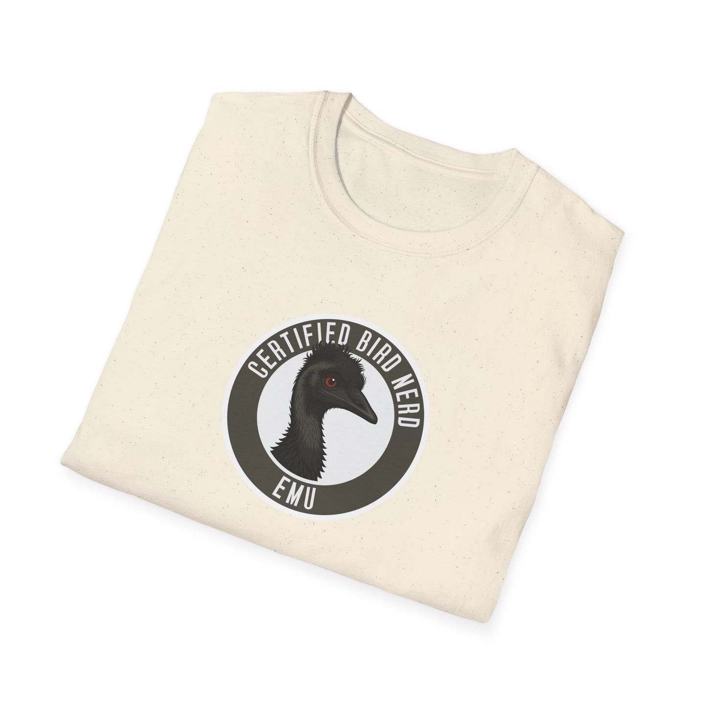 Emu T-Shirt, Certified Bird Nerd Shirt, Australian Bird Tee, Wildlife Lover Gift, Birdwatching Shirt, Aussie Animal Graphic Tee