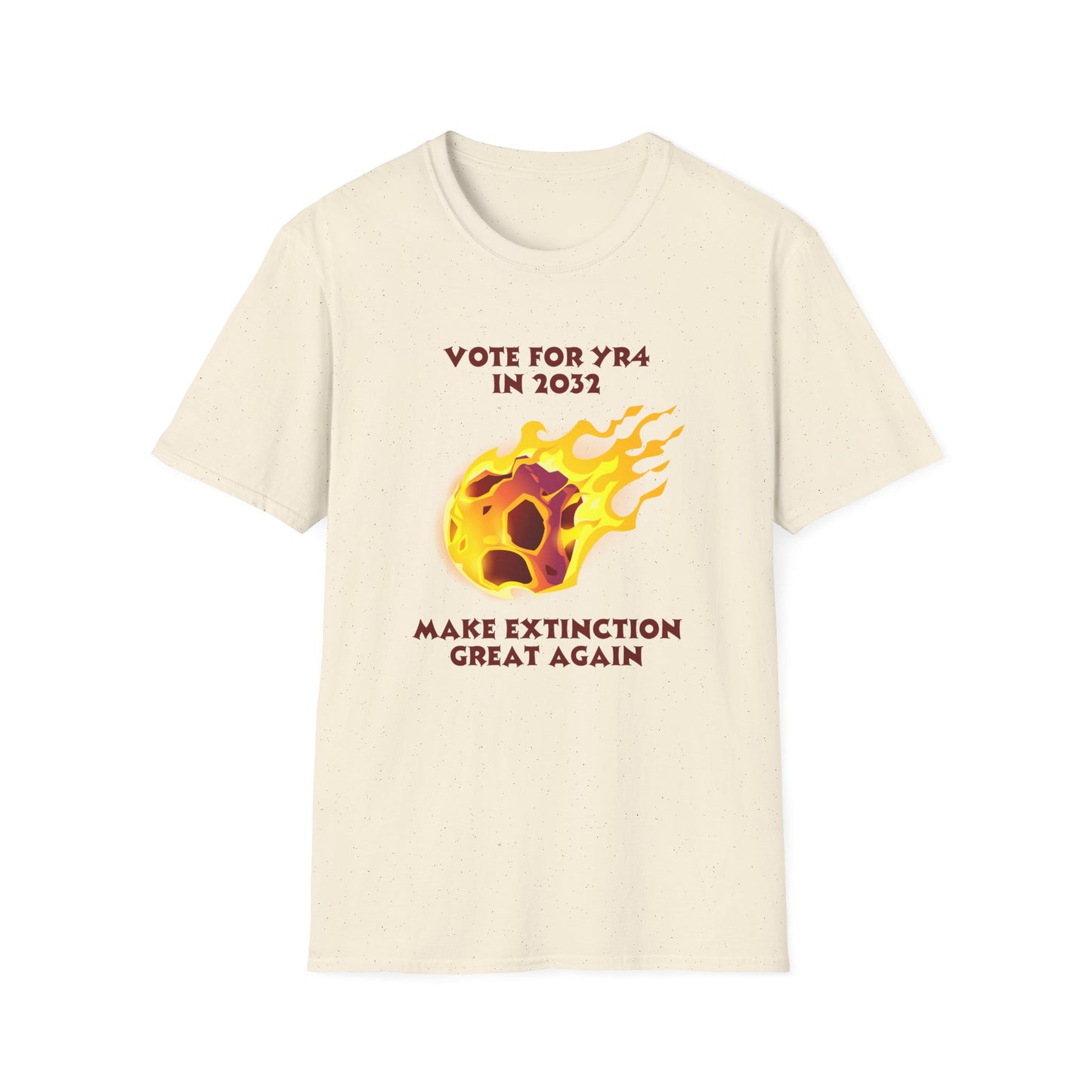 YR4 Asteroid T-Shirt – Make Extinction Great Again Funny Science Space Tee