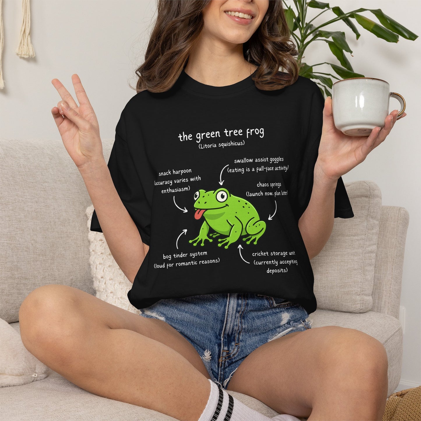 Anatomy of a Green Tree Frog Shirt, Comfort Colors Frog Tee, Funny Amphibian T Shirt, Frog Lover Gift, Biology Teacher Shirt