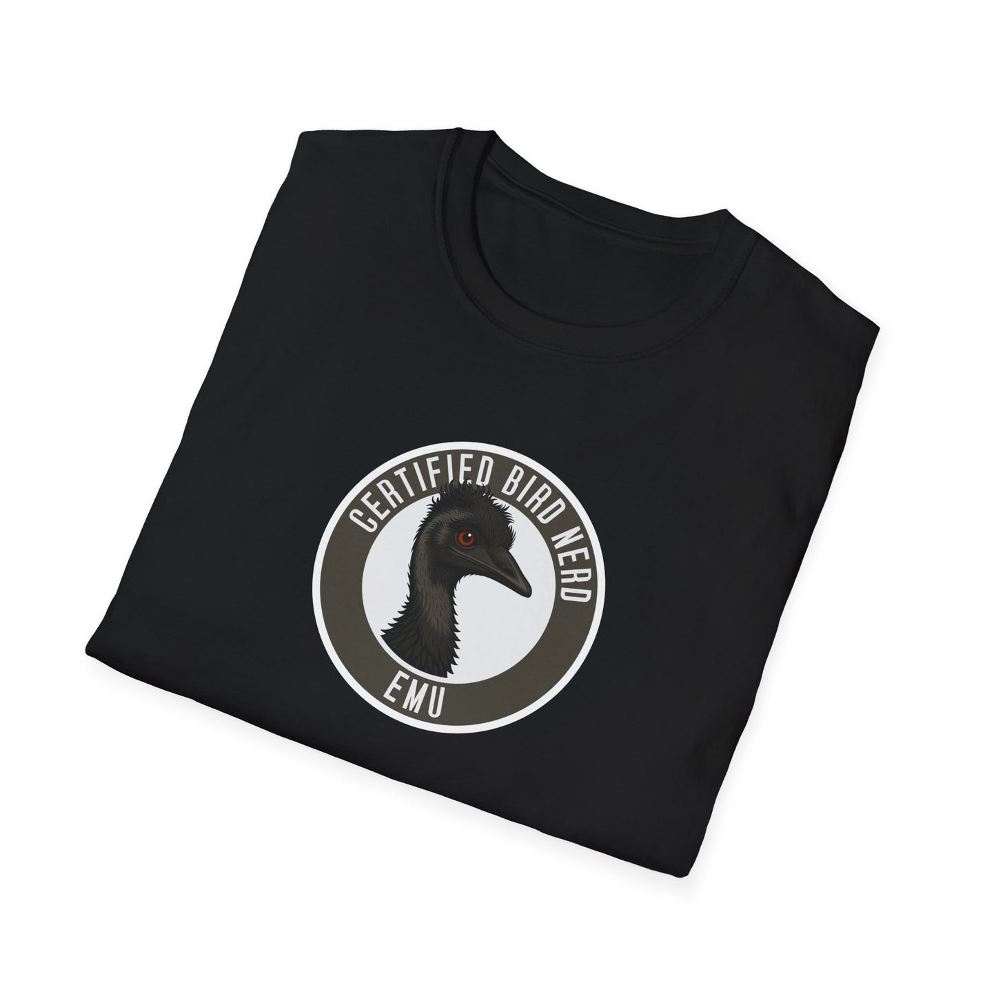 Emu T-Shirt, Certified Bird Nerd Shirt, Australian Bird Tee, Wildlife Lover Gift, Birdwatching Shirt, Aussie Animal Graphic Tee
