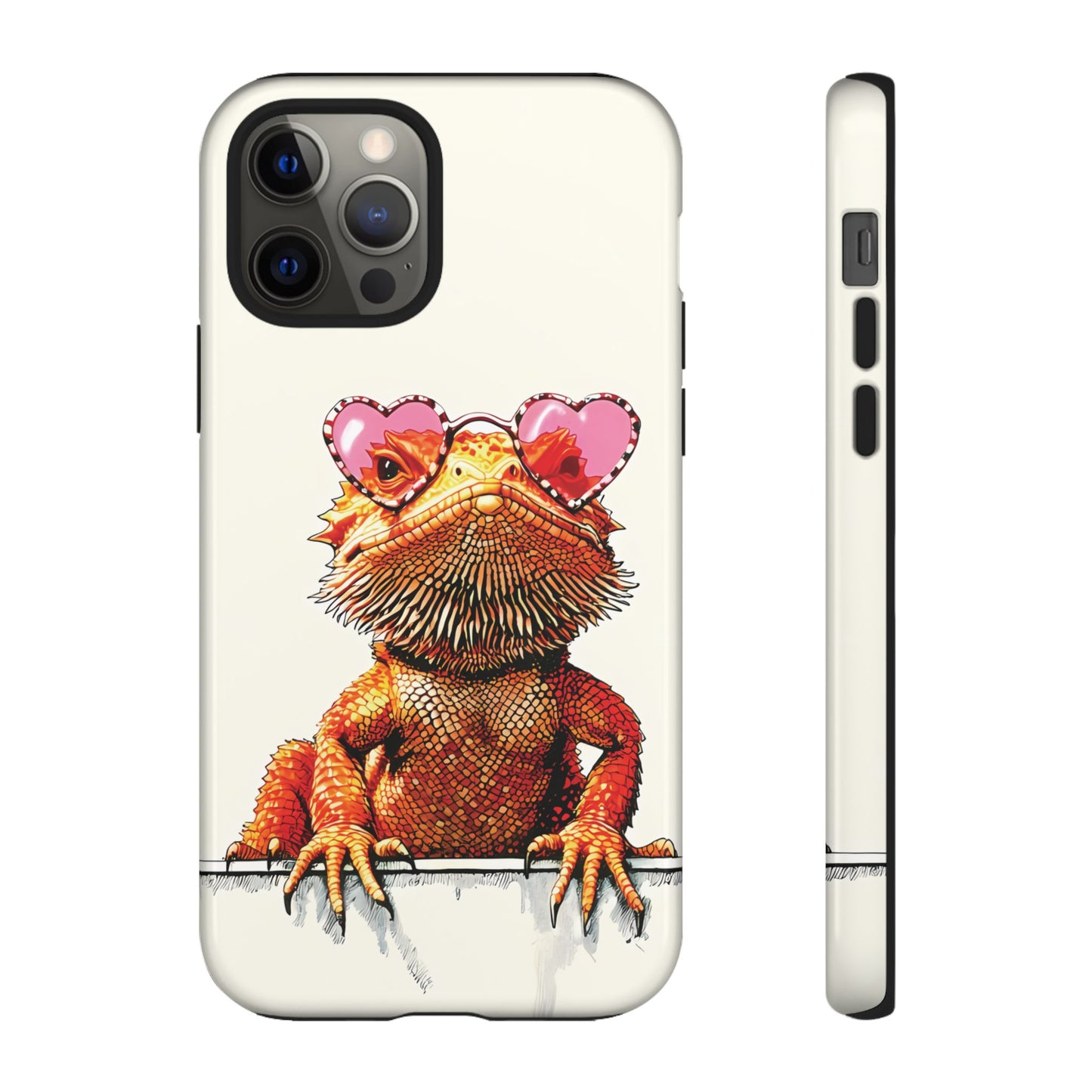 Valentines Day iPhone Case for Reptile Keepers | Bearded Dragon Lover Gift | Cute Herpetology Phone Case | Scaly Love Design