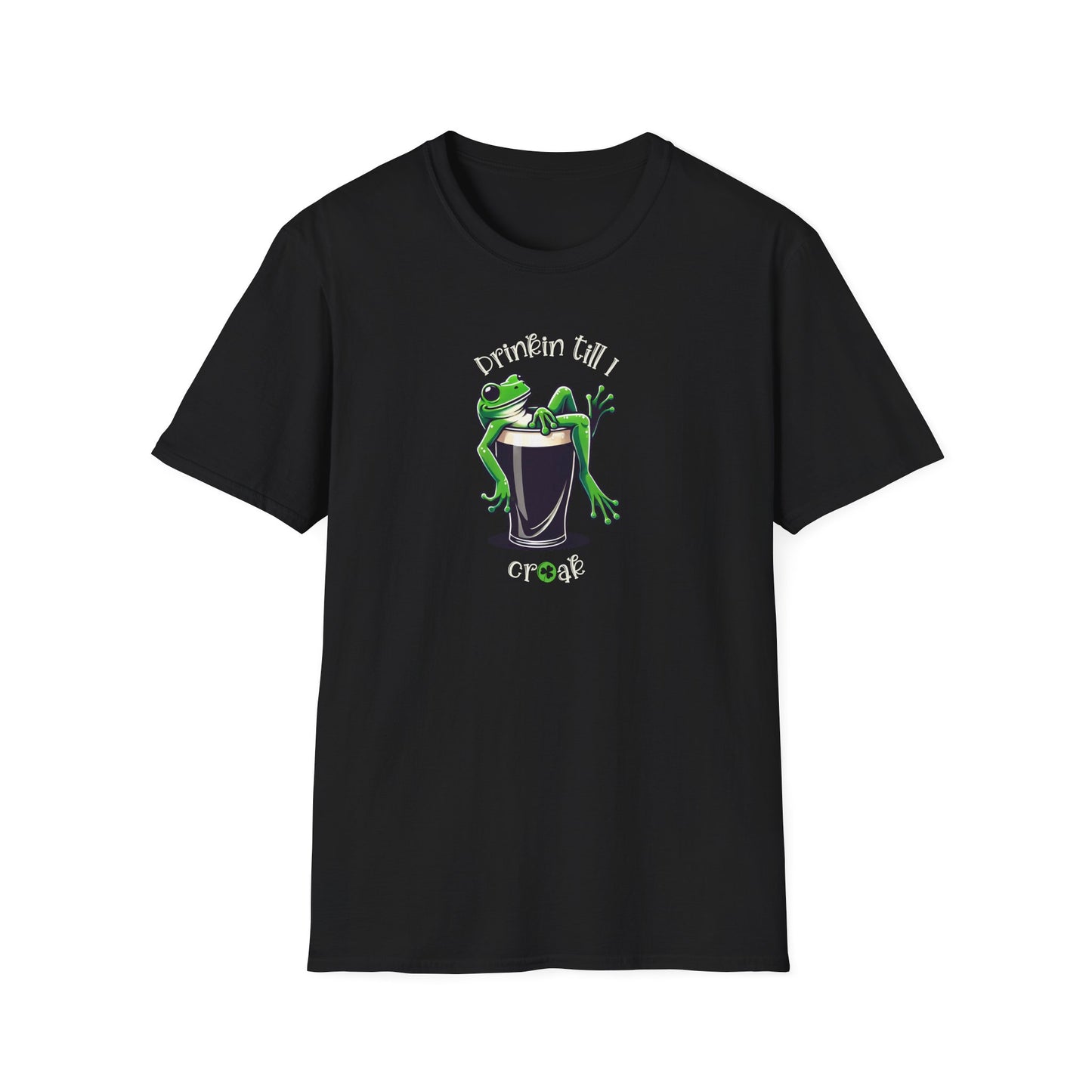 Frog Beer St Patrick’s Day T-Shirt, Drinkin Till I Croak Shirt, Frog Lover Tee, St Paddy’s Day Party Shirt, Green Beer Tee