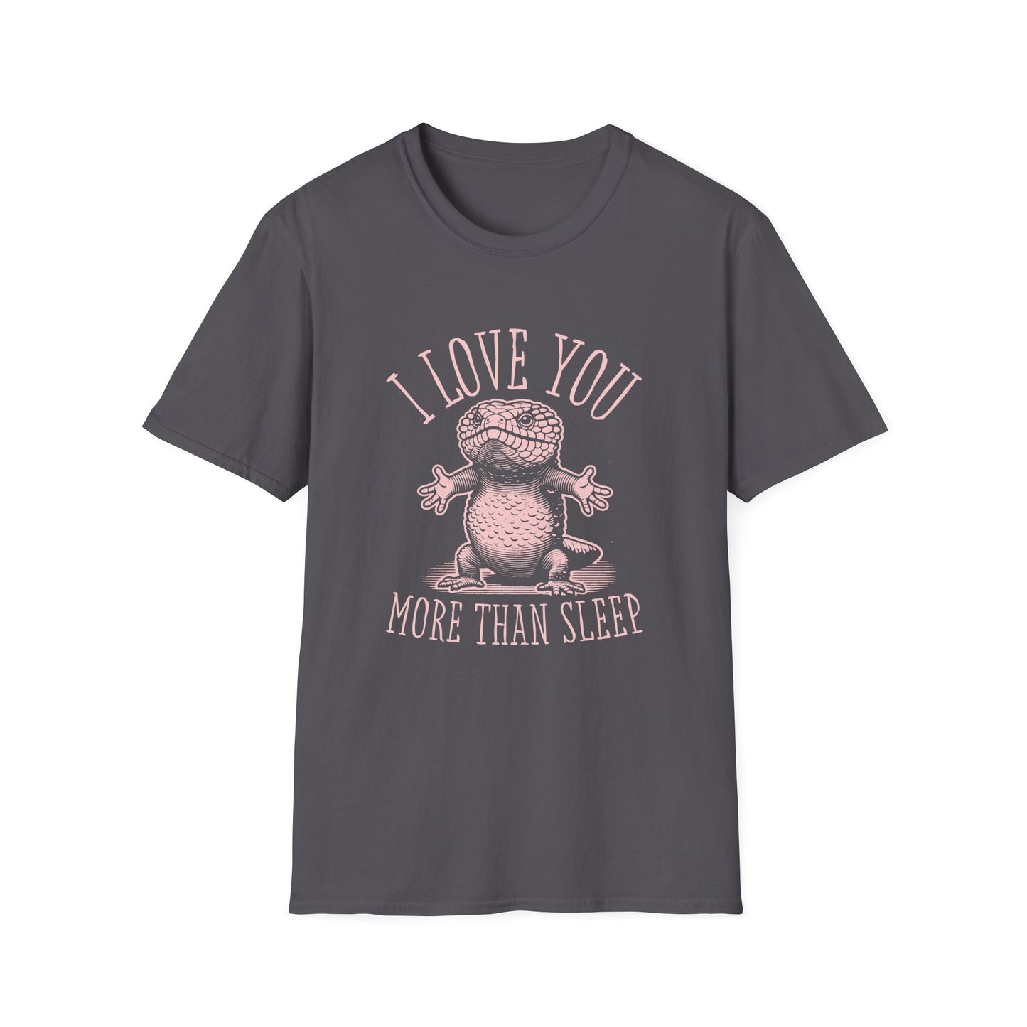 Shingleback T-Shirt – I Love You More Than Sleep Funny Australian Reptile Tee