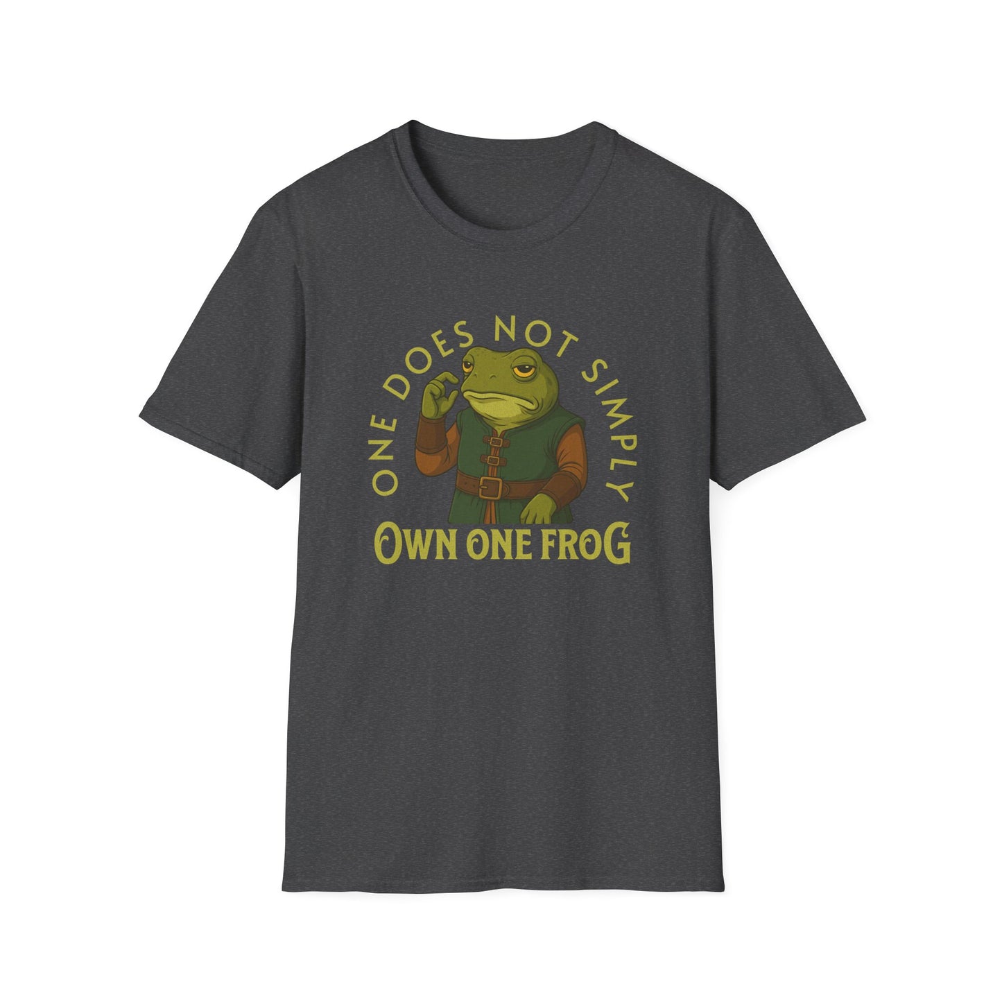 One Does Not Simply Own One Frog T-Shirt – Funny Frog Keeper & Amphibian Lover Tee