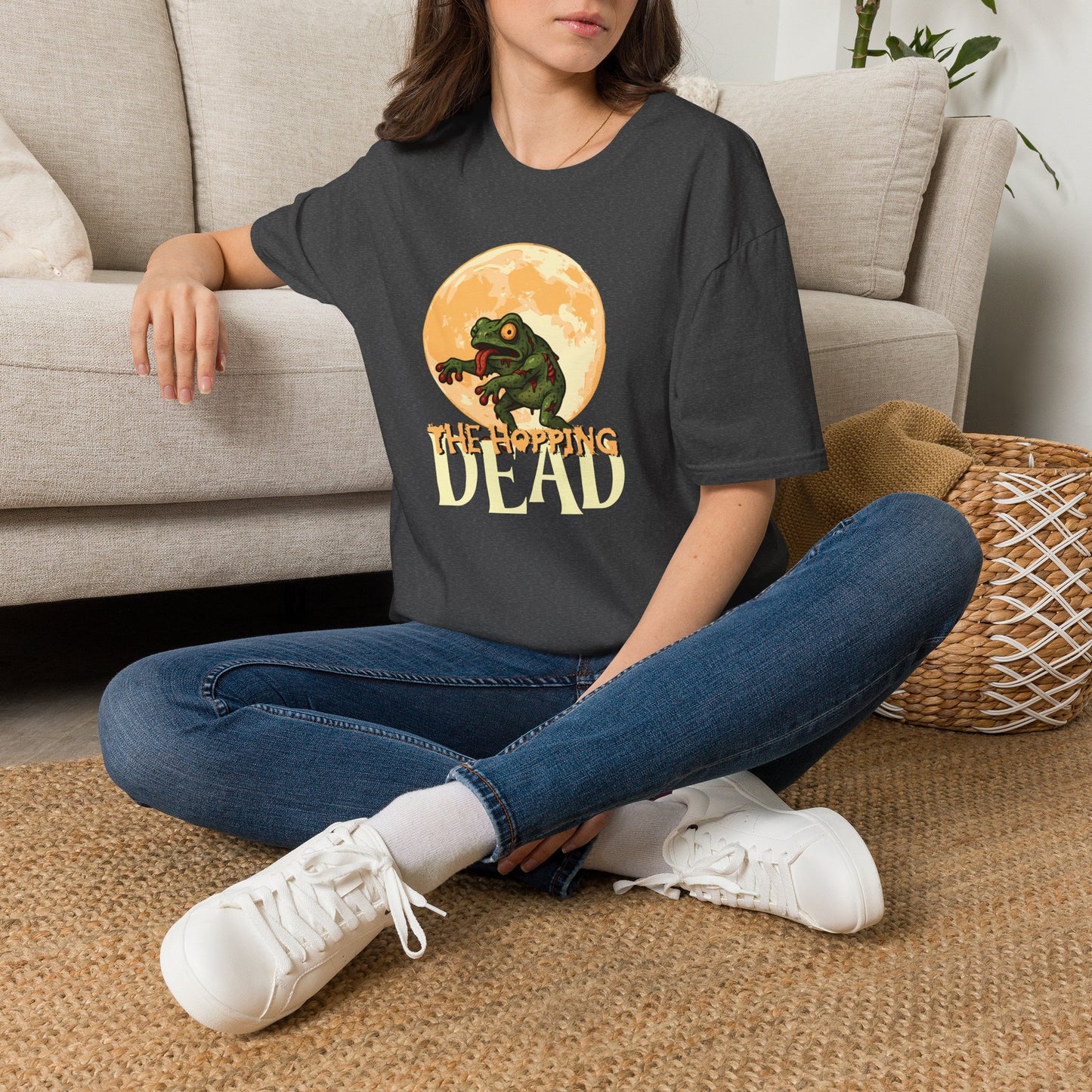 The Hopping Dead Frog T-Shirt, Zombie Frog Shirt, Frog Lover Tee, Halloween Amphibian Shirt, Creepy Cute Wildlife Gift