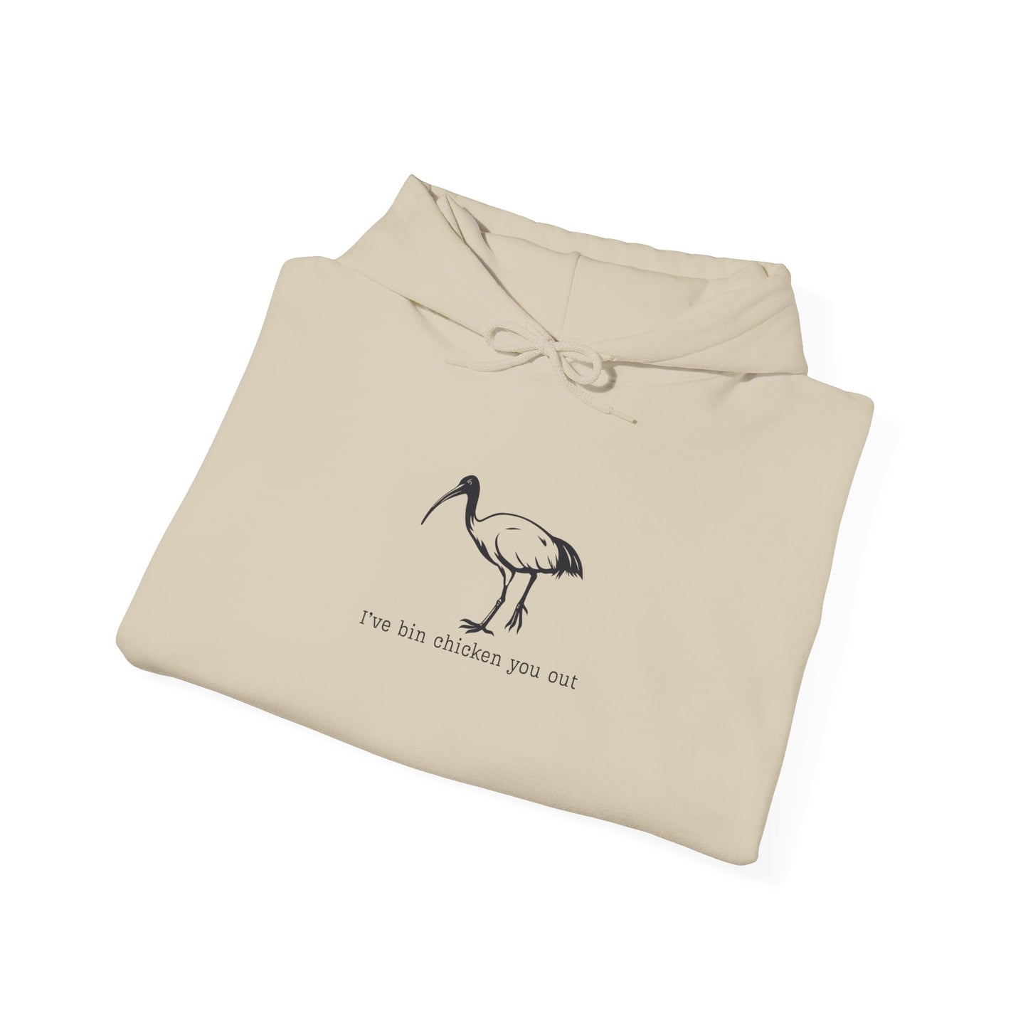 Bin Chicken Hoodie, White Ibis Hoodie, Funny Australian Bird Hoodie, Aussie Bird Hoodie, I’ve Bin Chicken You Out, Meme Hoodie, Bird Lover Gift